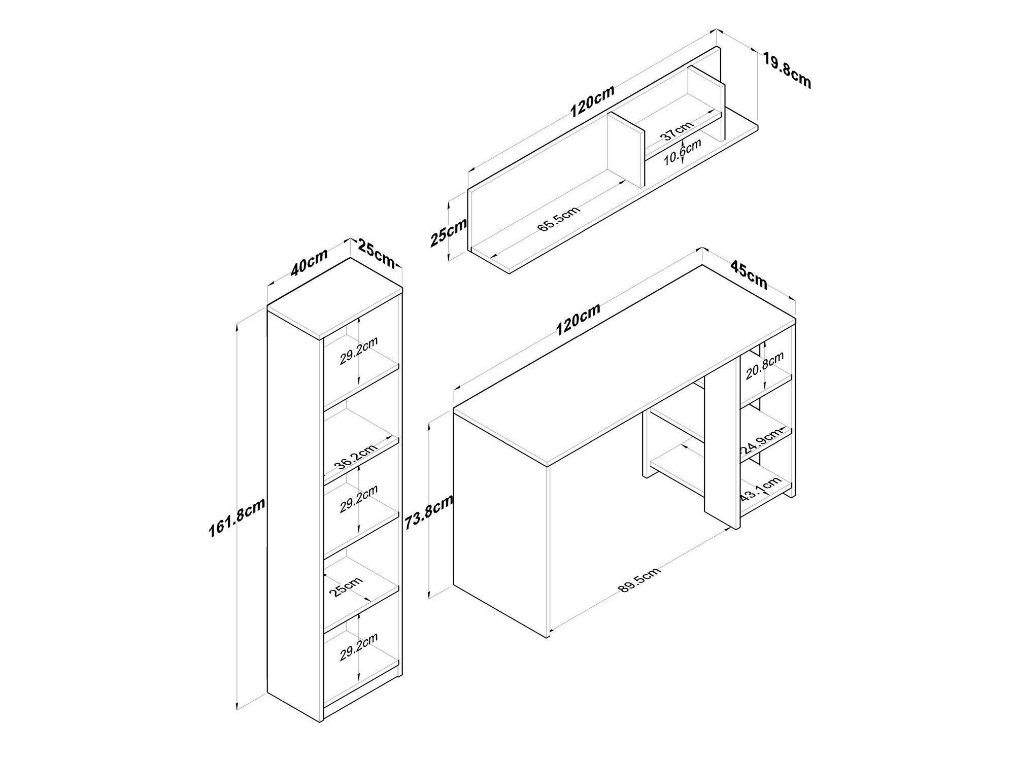 Mājas biroja komplekts Catdelu 110