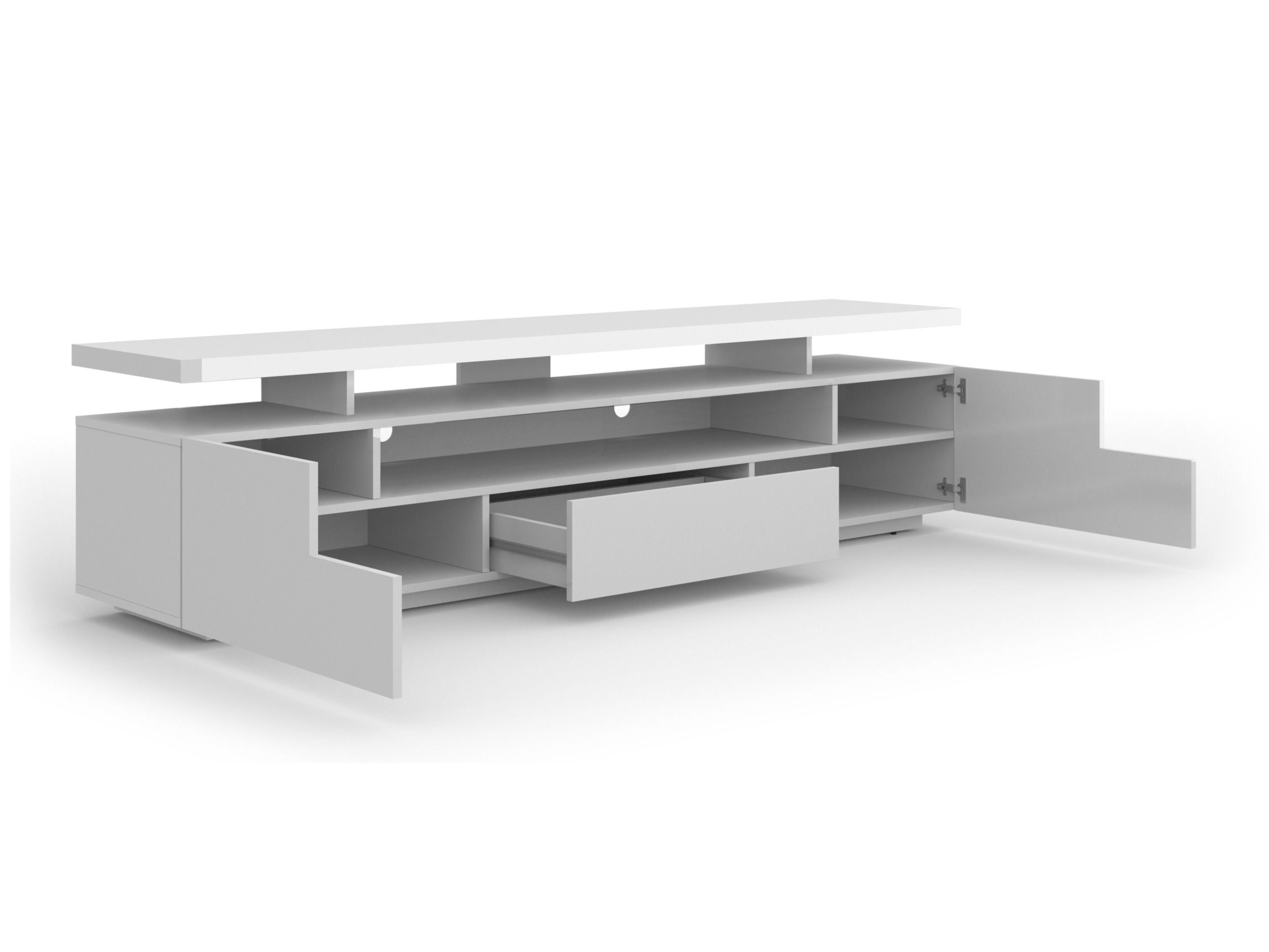 TV galds Buffalo 175 (Glancēts balts)