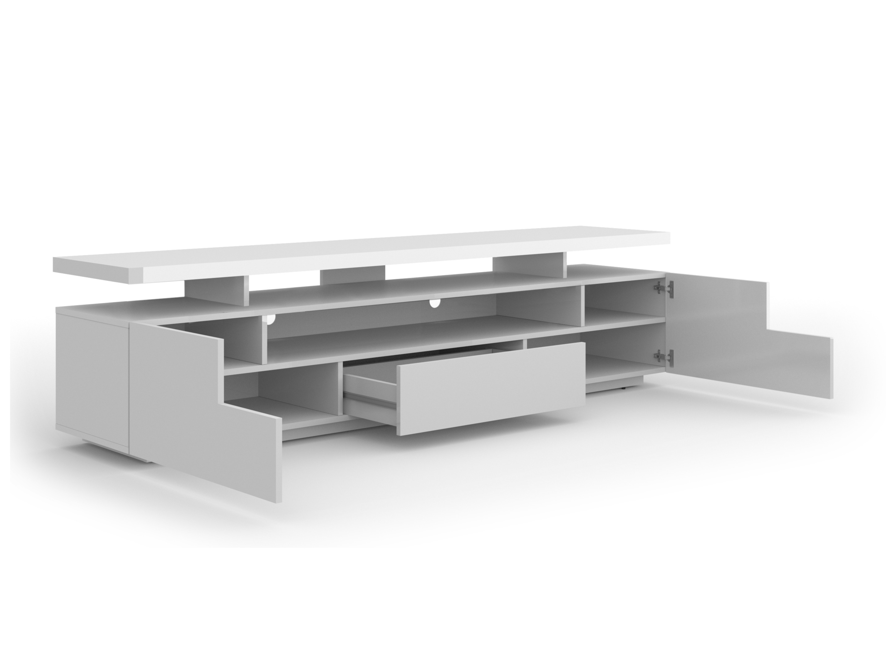 TV galds Buffalo 175 (Glancēts balts)