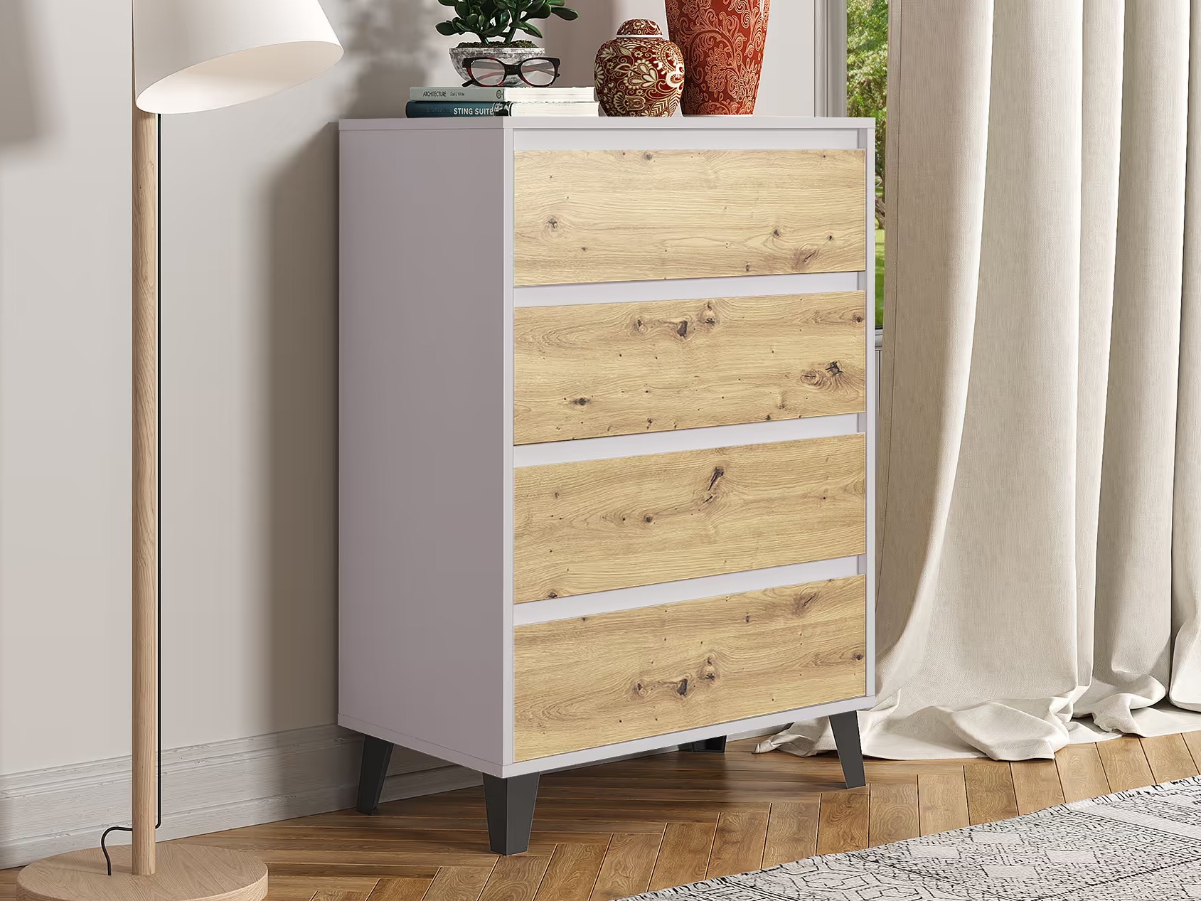 Kumode Tetena 103 (Kašmirs + Artisan ozols)