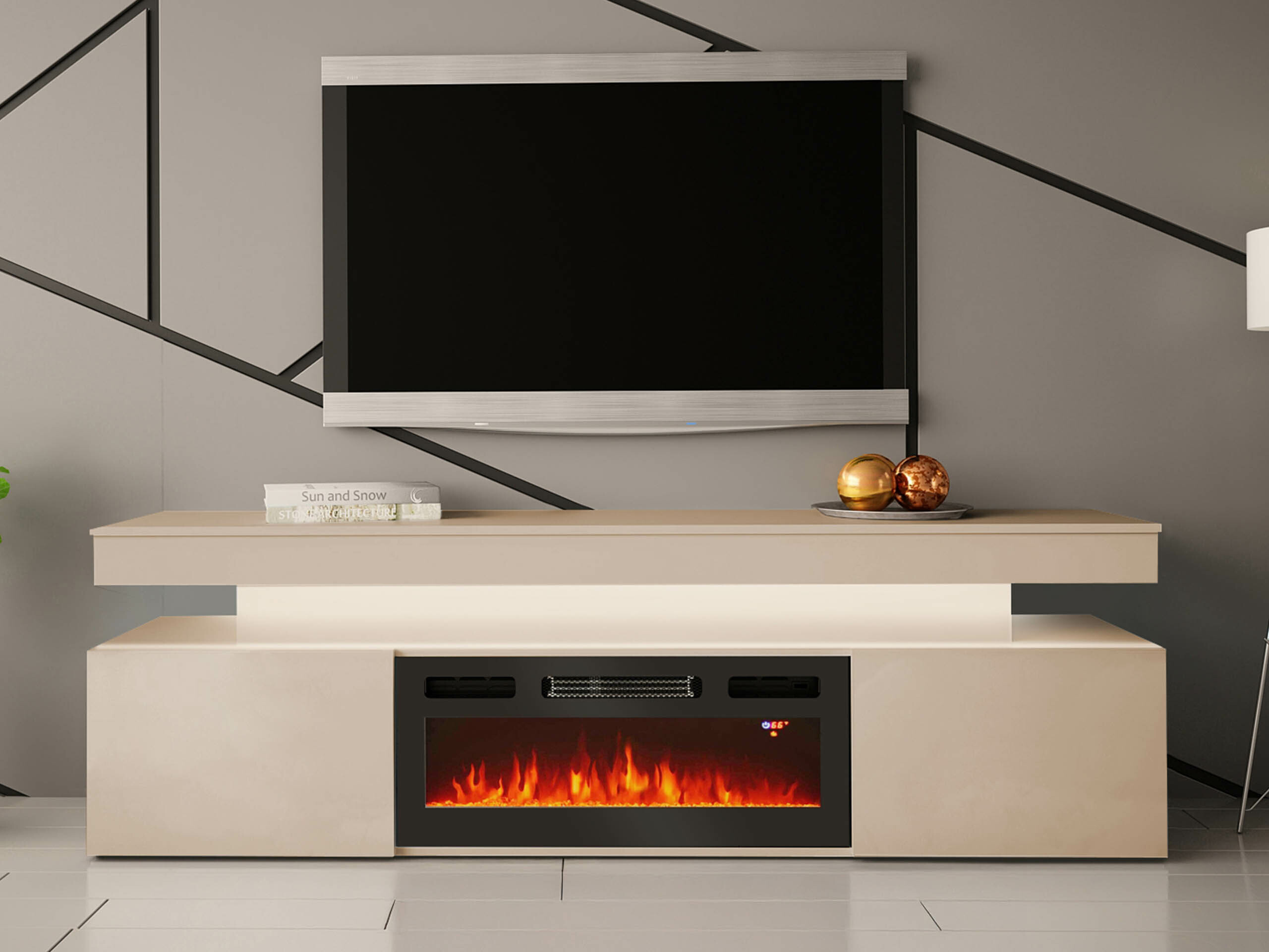 TV galds Monfero 104 (Gaiši brūns)