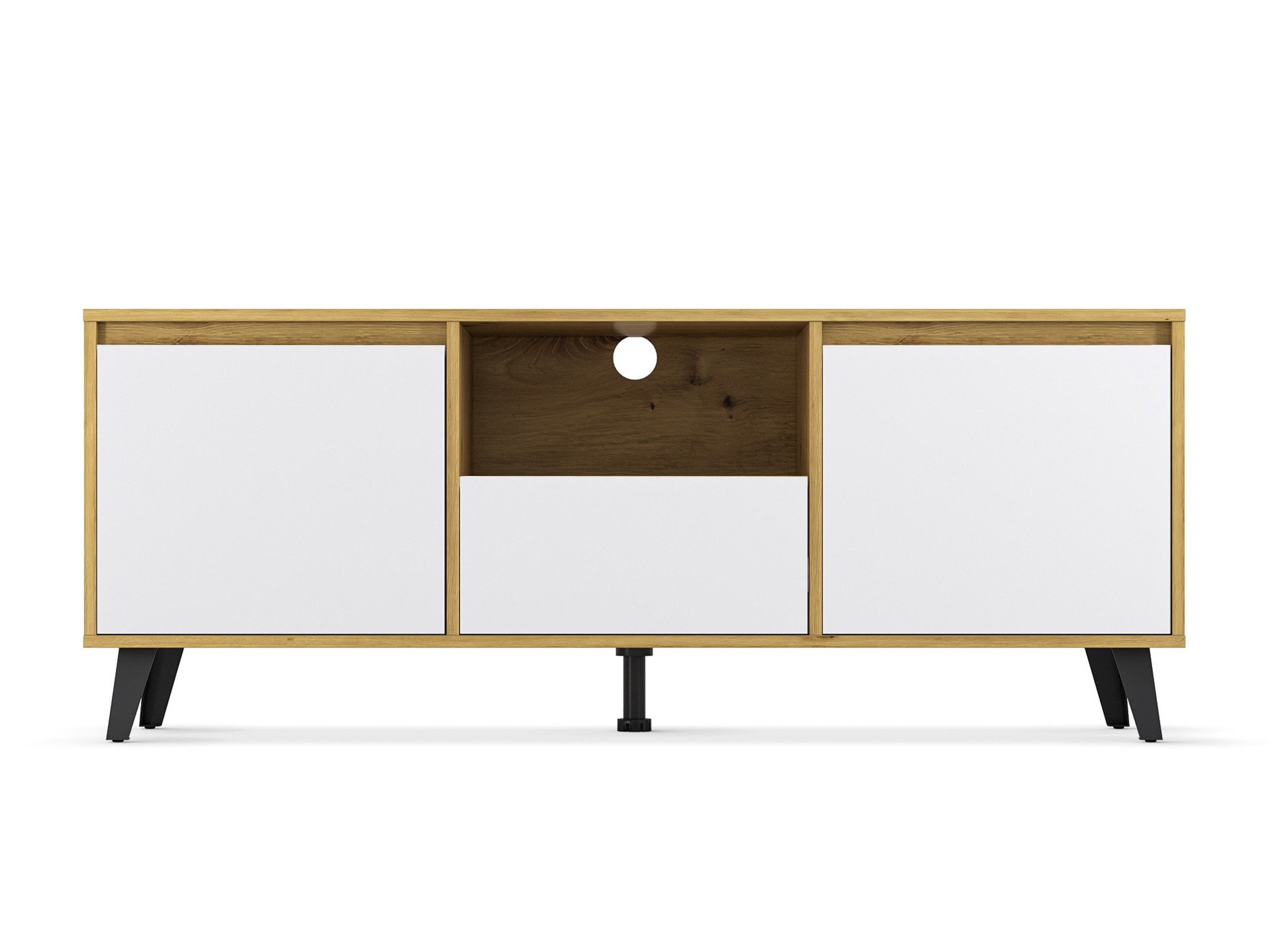 TV galds Tetena 106 (Artisan ozols + Balts)