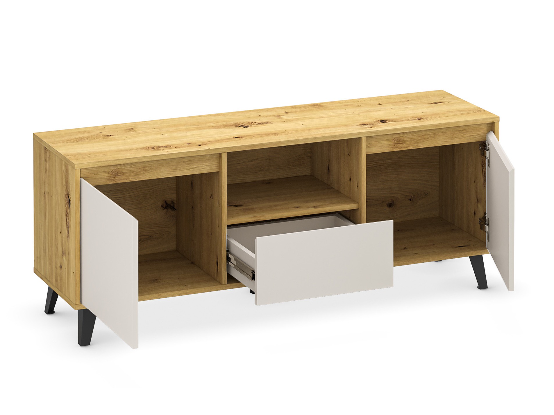 TV galds Tetena 106 (Artisan ozols + Kašmirs)
