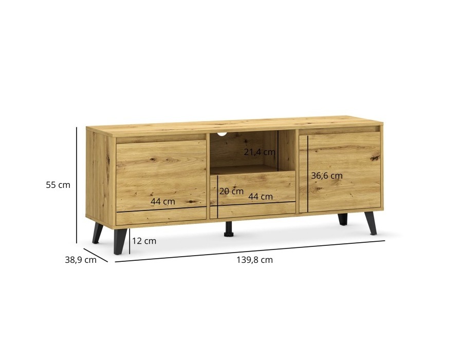 TV galds Tetena 106 (Artisan ozols)