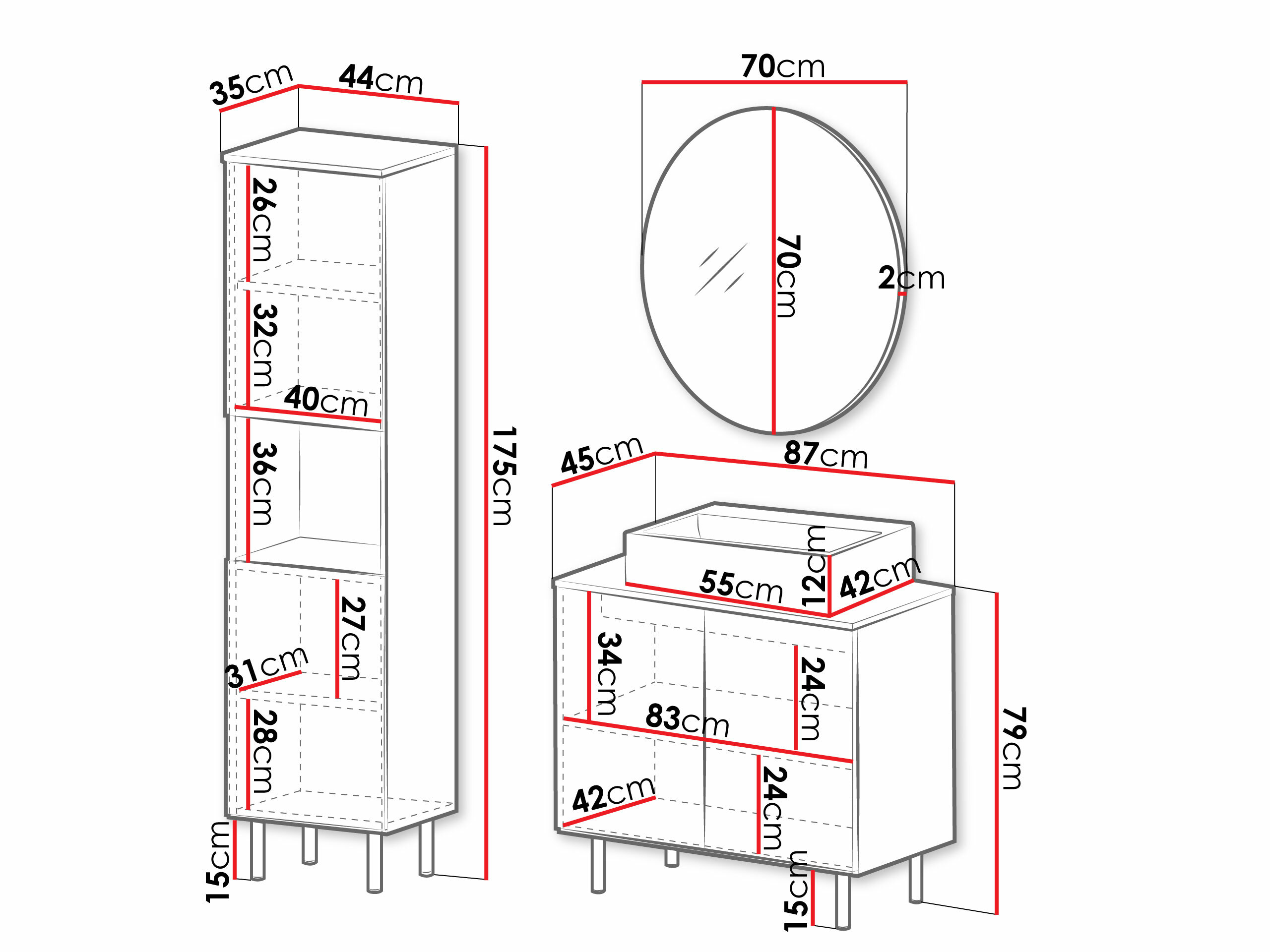 Vannas komplekts Decus III (Kašmirs)