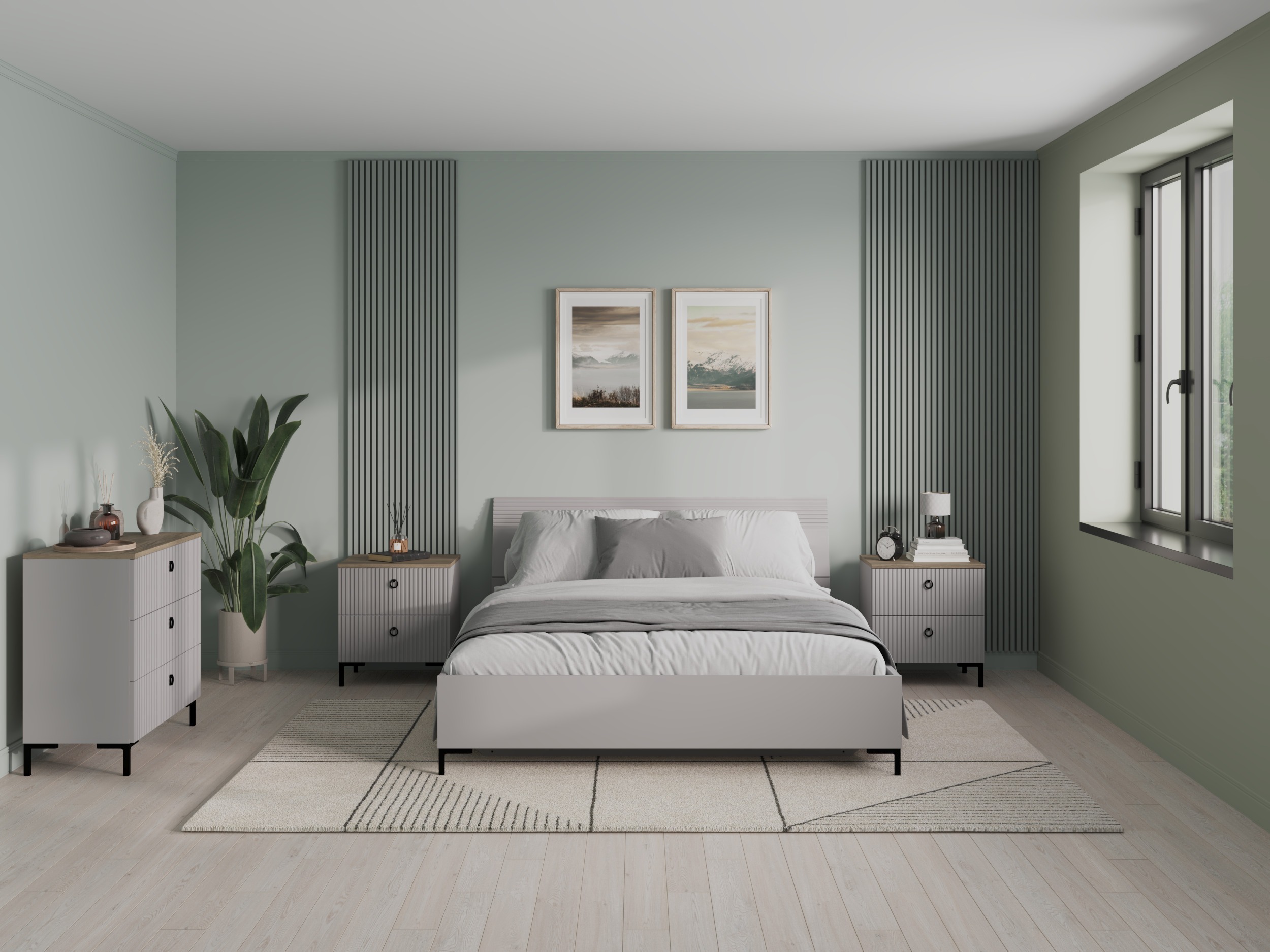 Guļamistabas komplekts Evadali 122 (Jā)