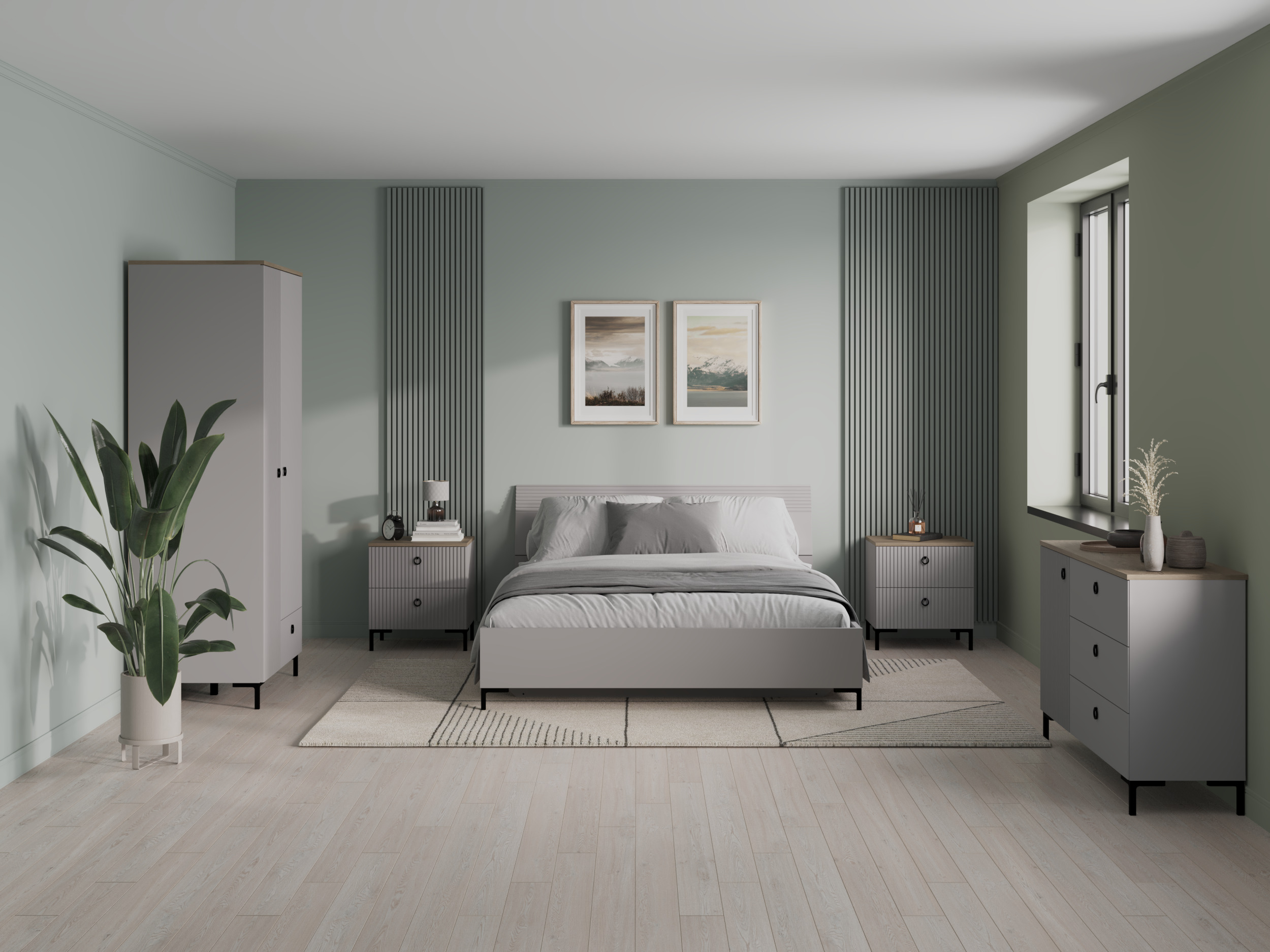 Guļamistabas komplekts Evadali 123 (Jā)