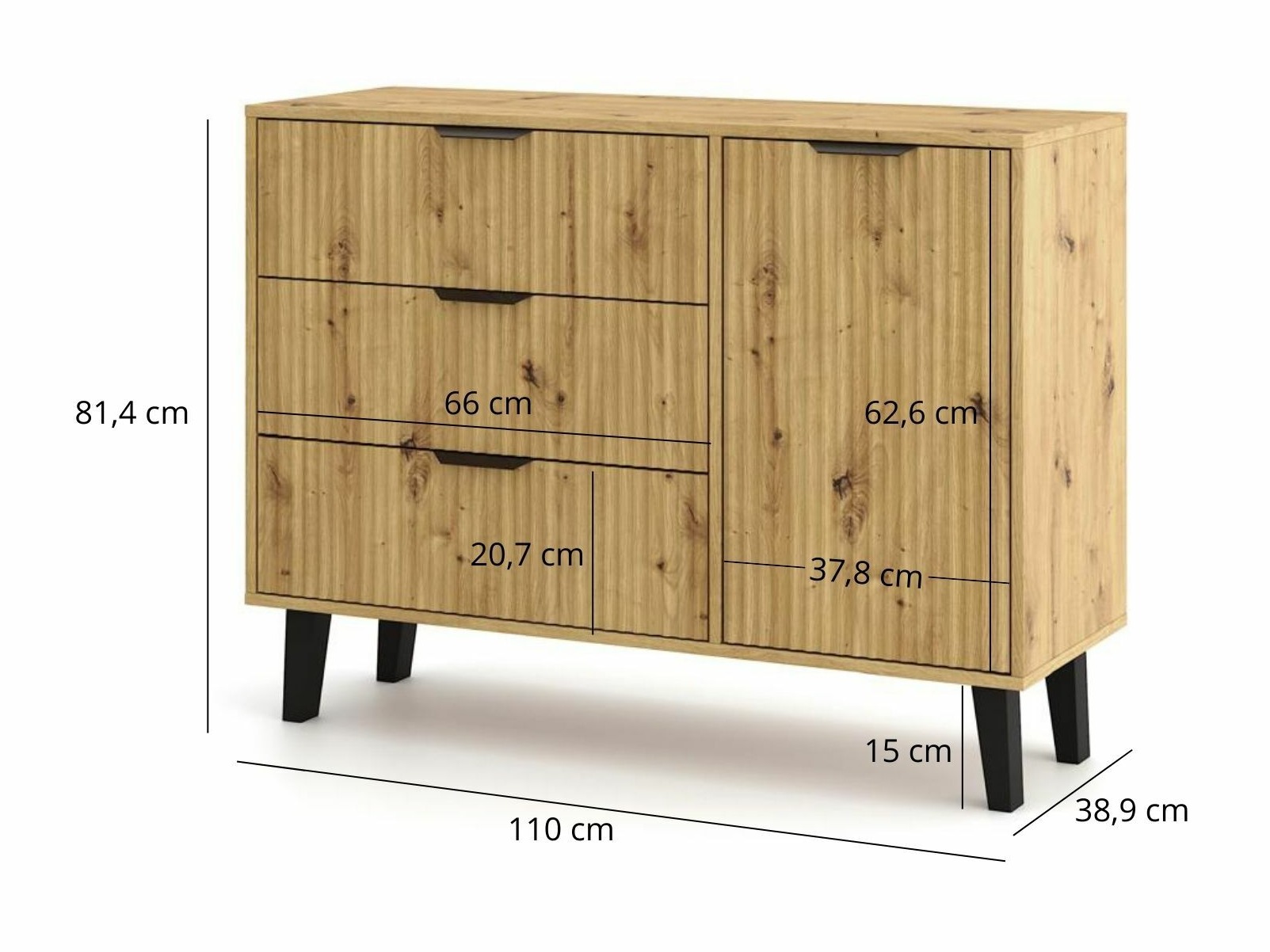 Kumode Dorophu 100 (Artisan ozols)