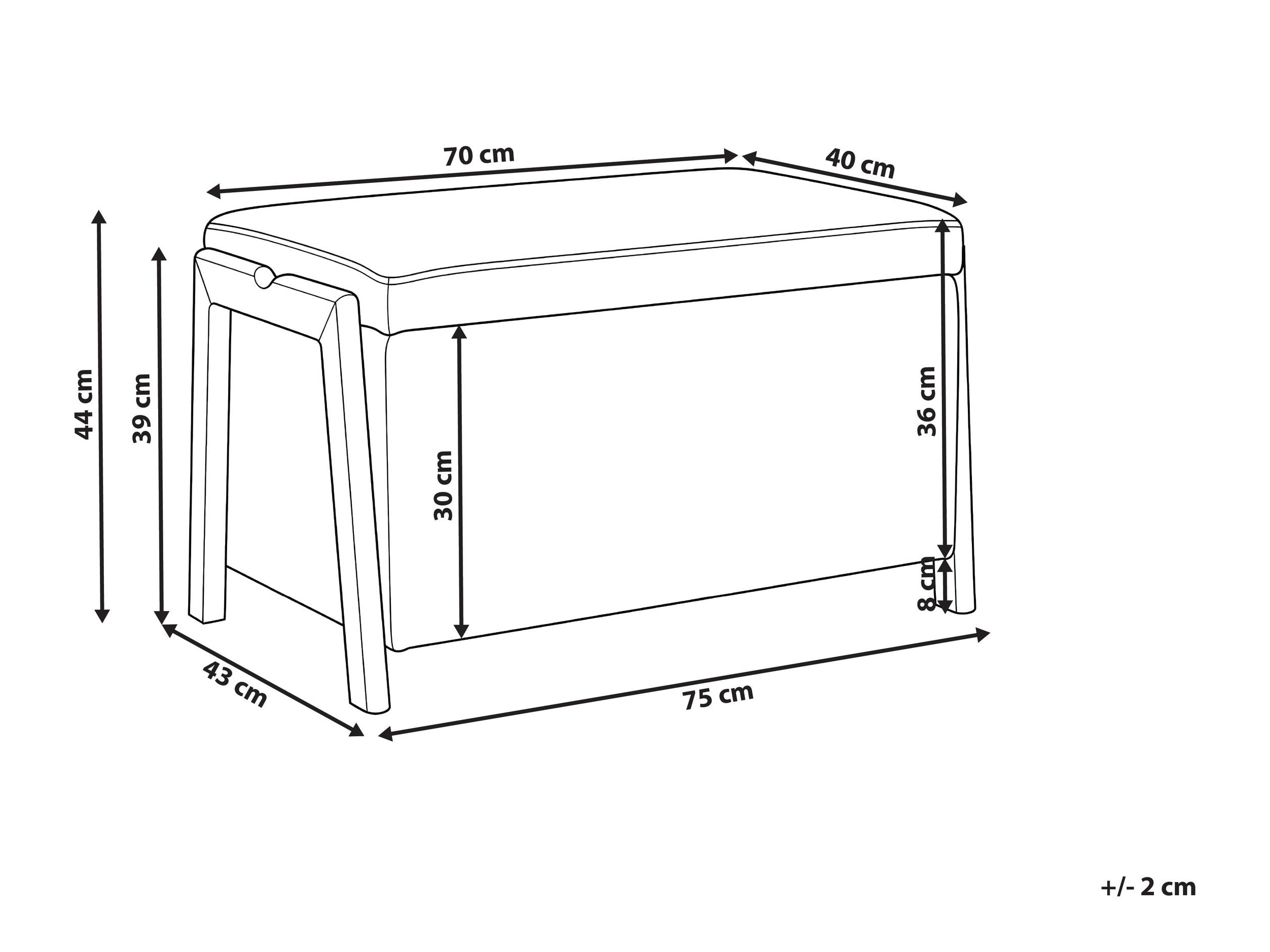 Pufs Berwyn 2915 (Bordo)
