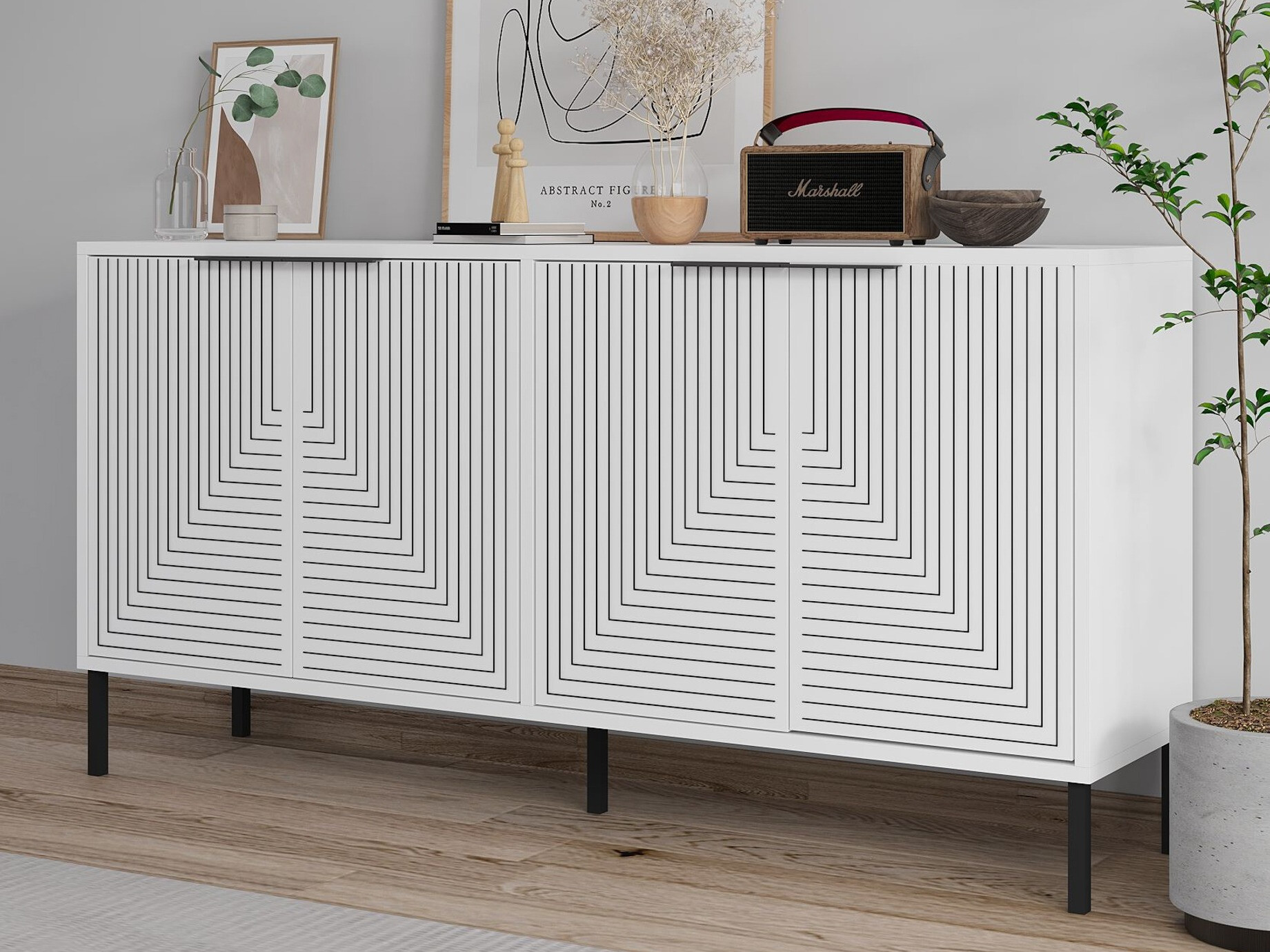 Skapis Kailua 2704 (Balts)