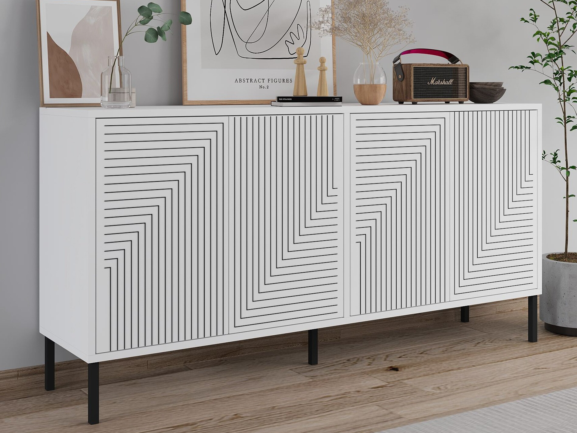 Skapis Kailua 2707 (Balts)