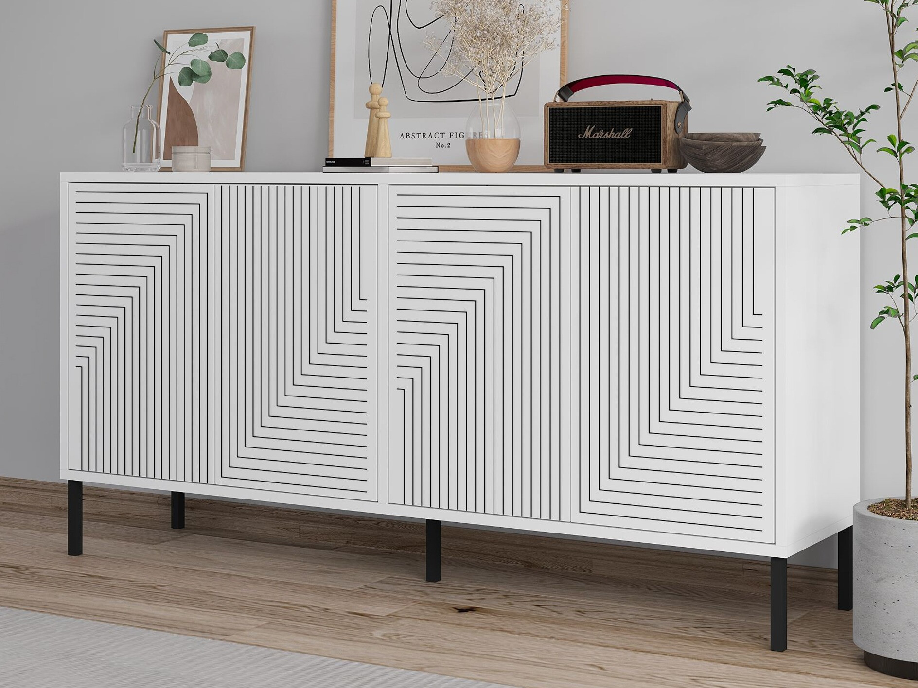 Skapis Kailua 2707 (Balts)