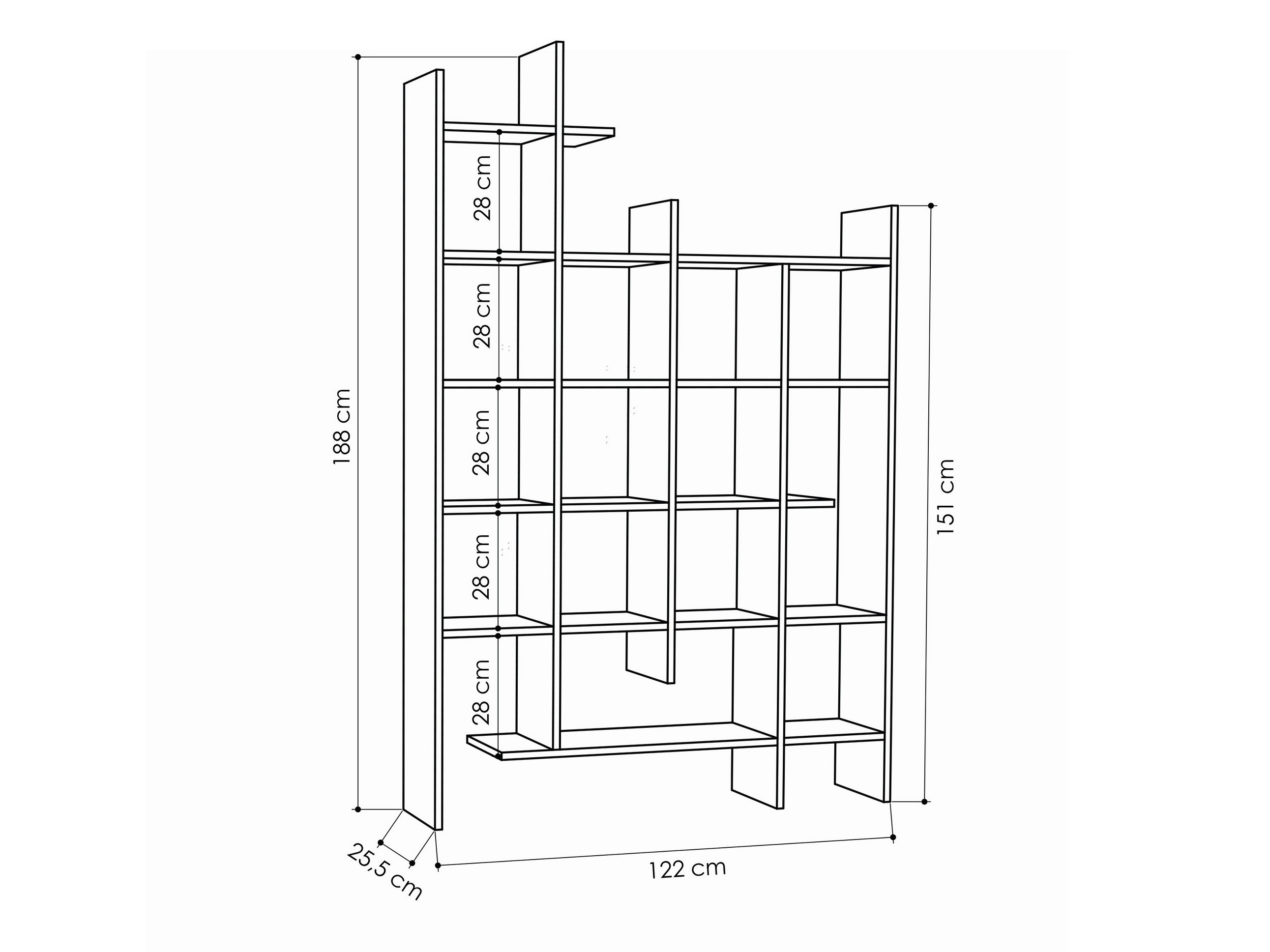 Plaukts Kailua 2710 (Tumšs koks)
