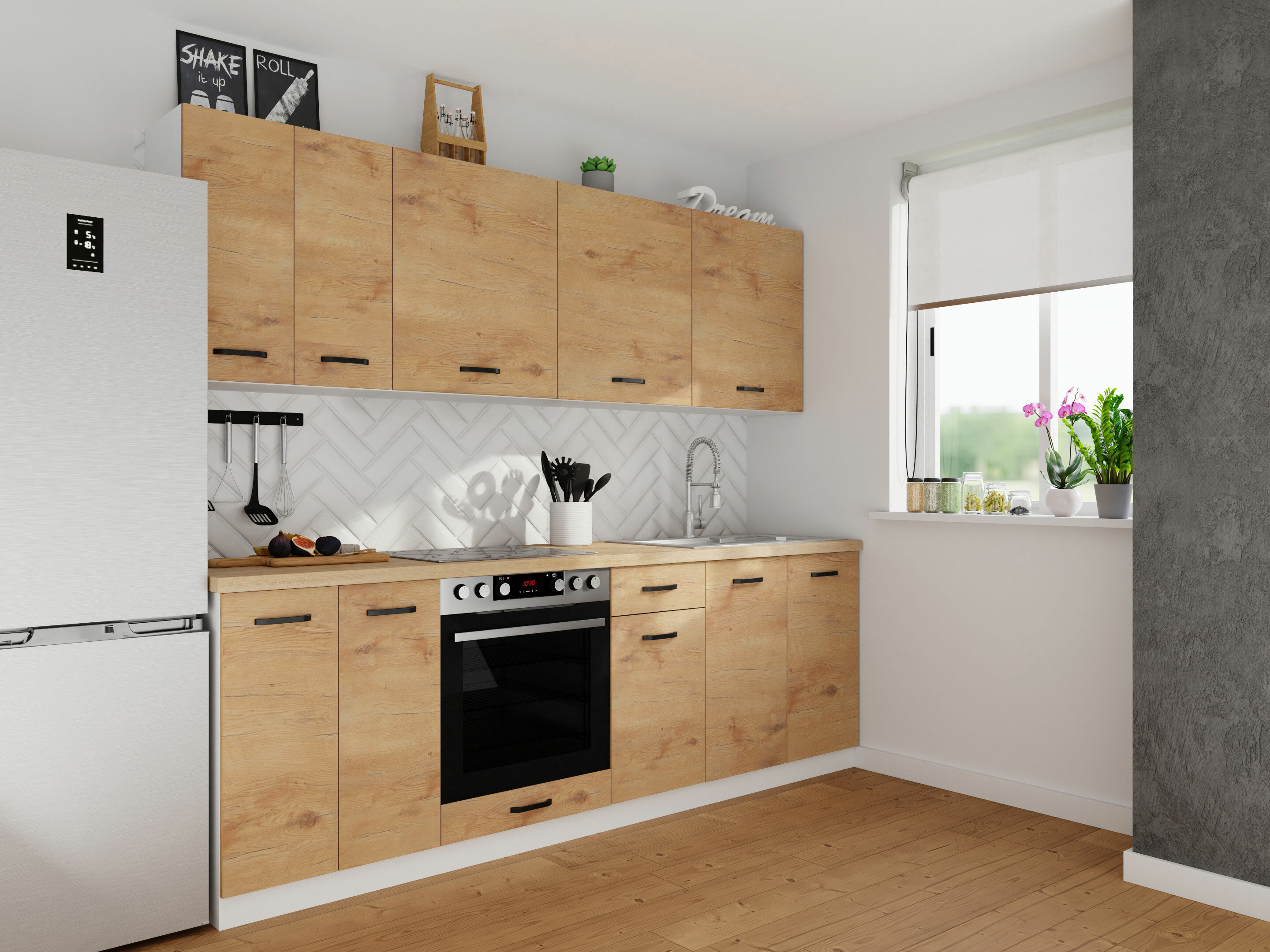 Moduļu skapis ar durvīm Amper Lancelot 115