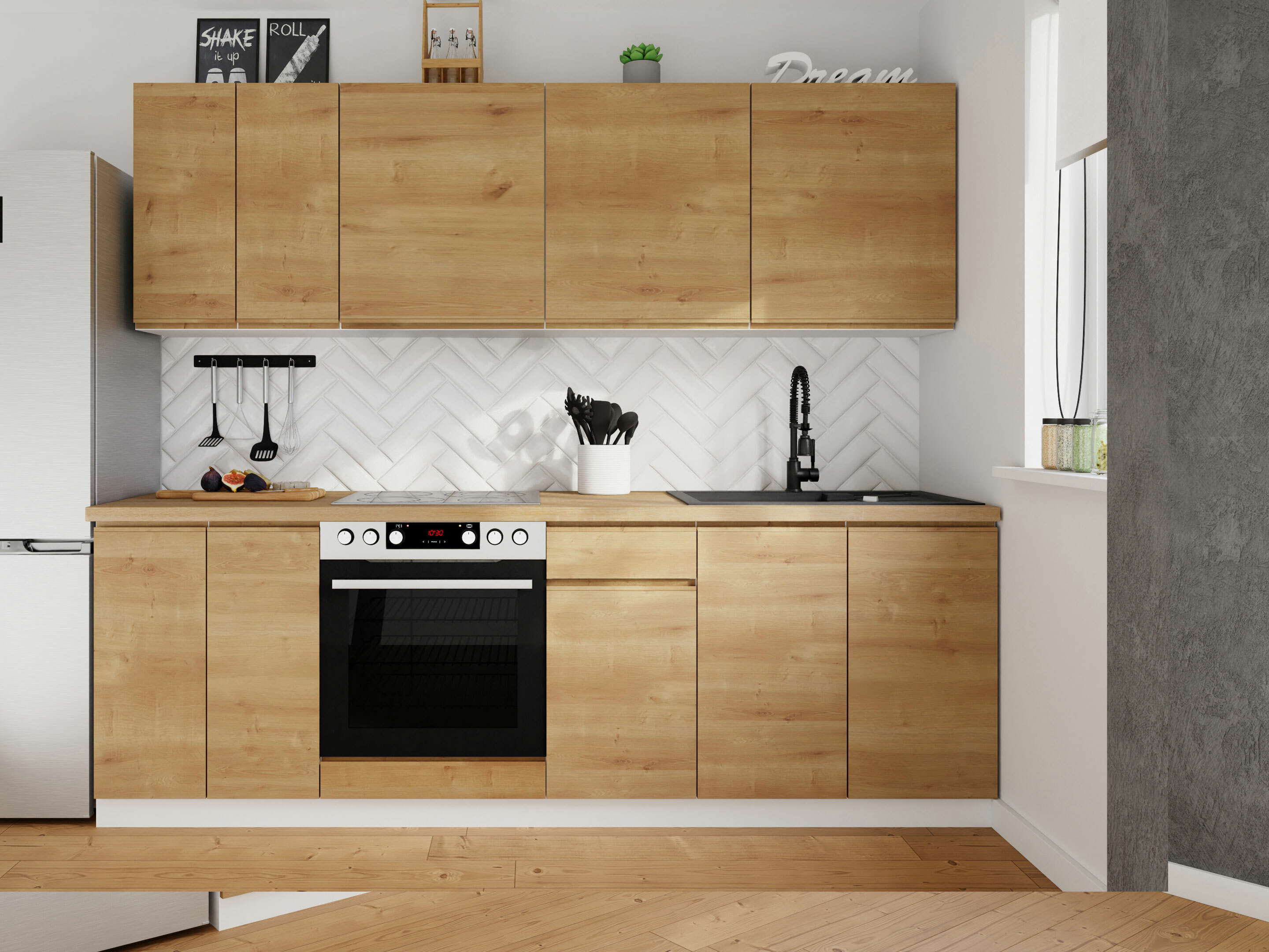 Moduļu virtuves komplekts Soli Oak 163