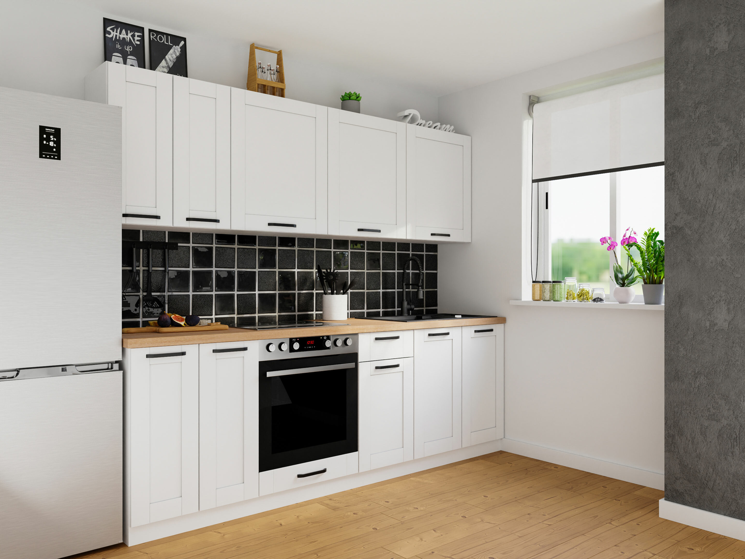 Moduļu piekarams skapis Eva White 144