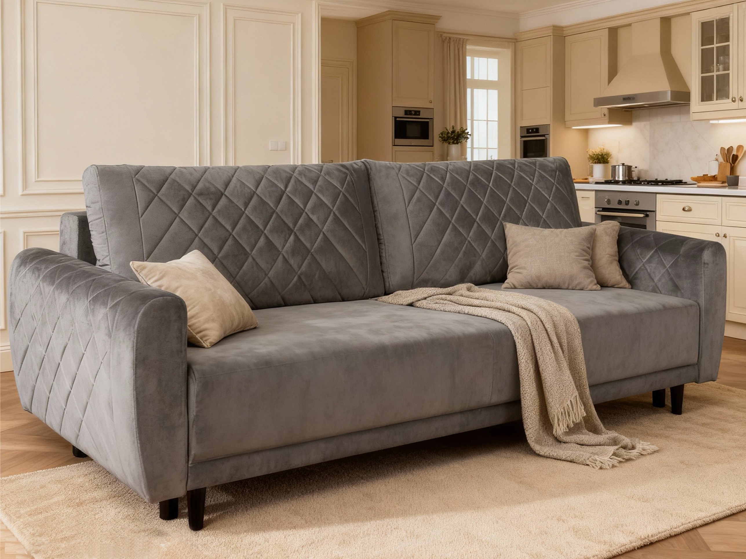 Dīvāns gulta Durham 107 (Velutto 18)