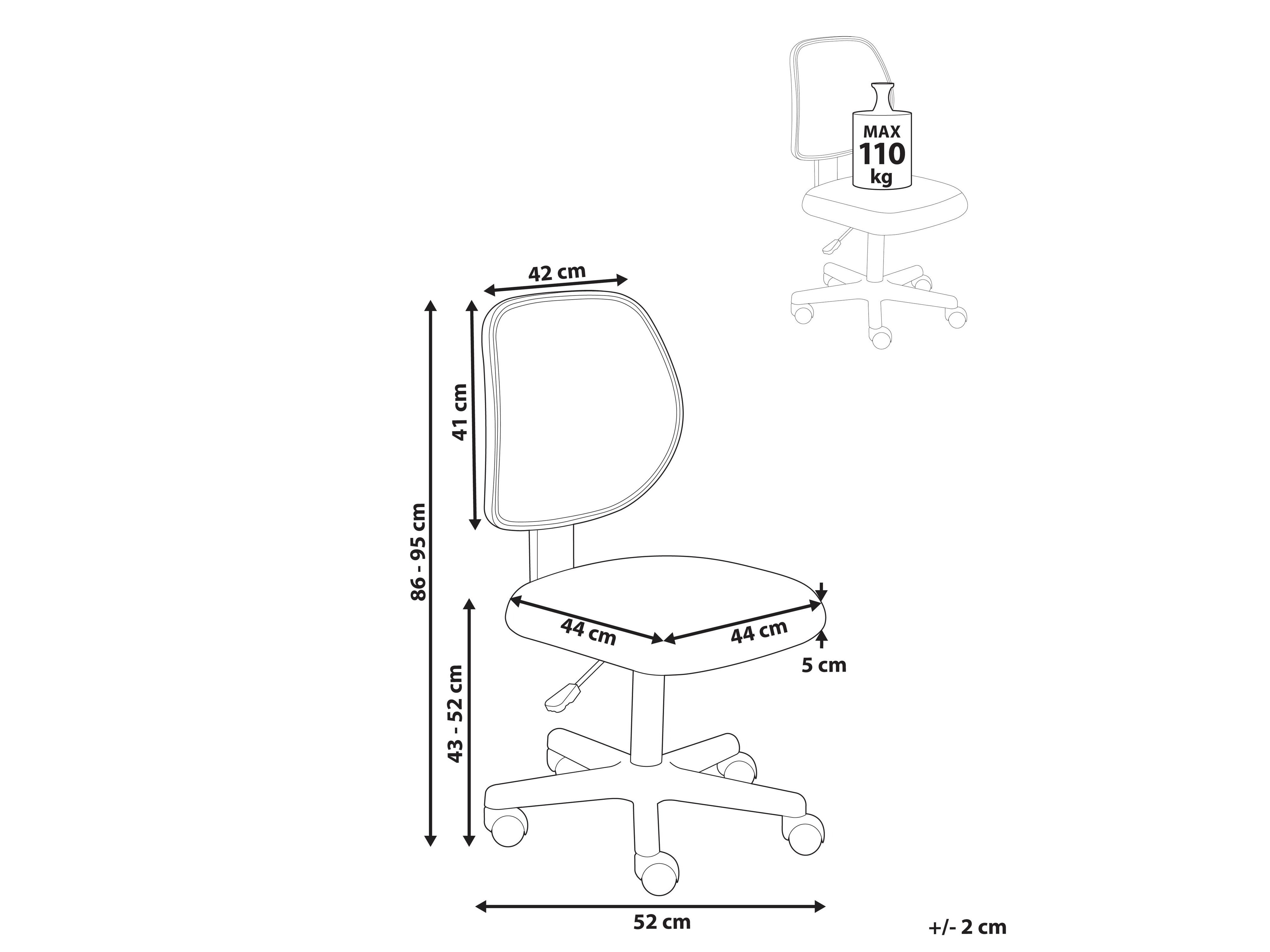 Biroja krēsls Berwyn 2920 (Gaiši pelēks)