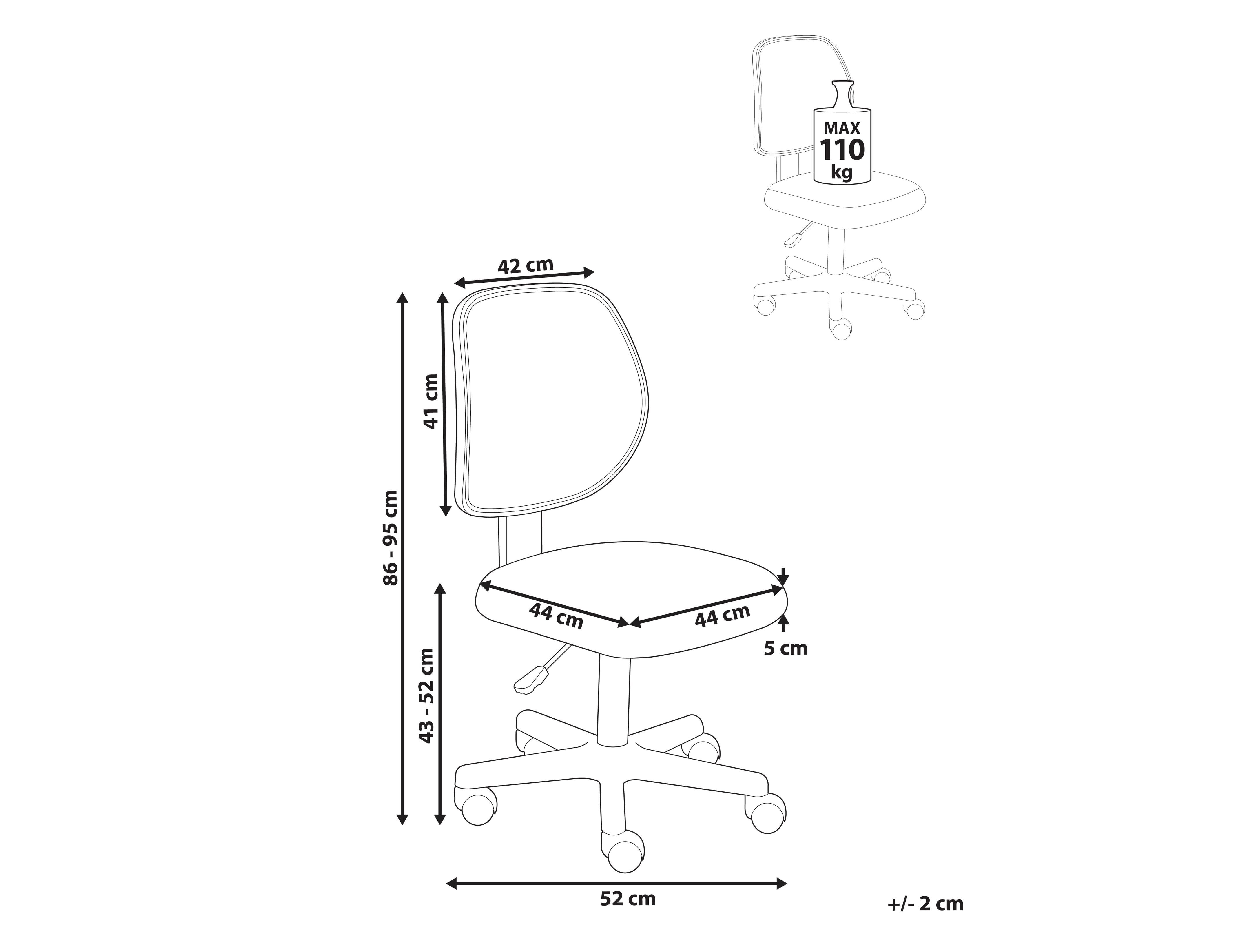 Biroja krēsls Berwyn 2920 (Gaiši rozā)
