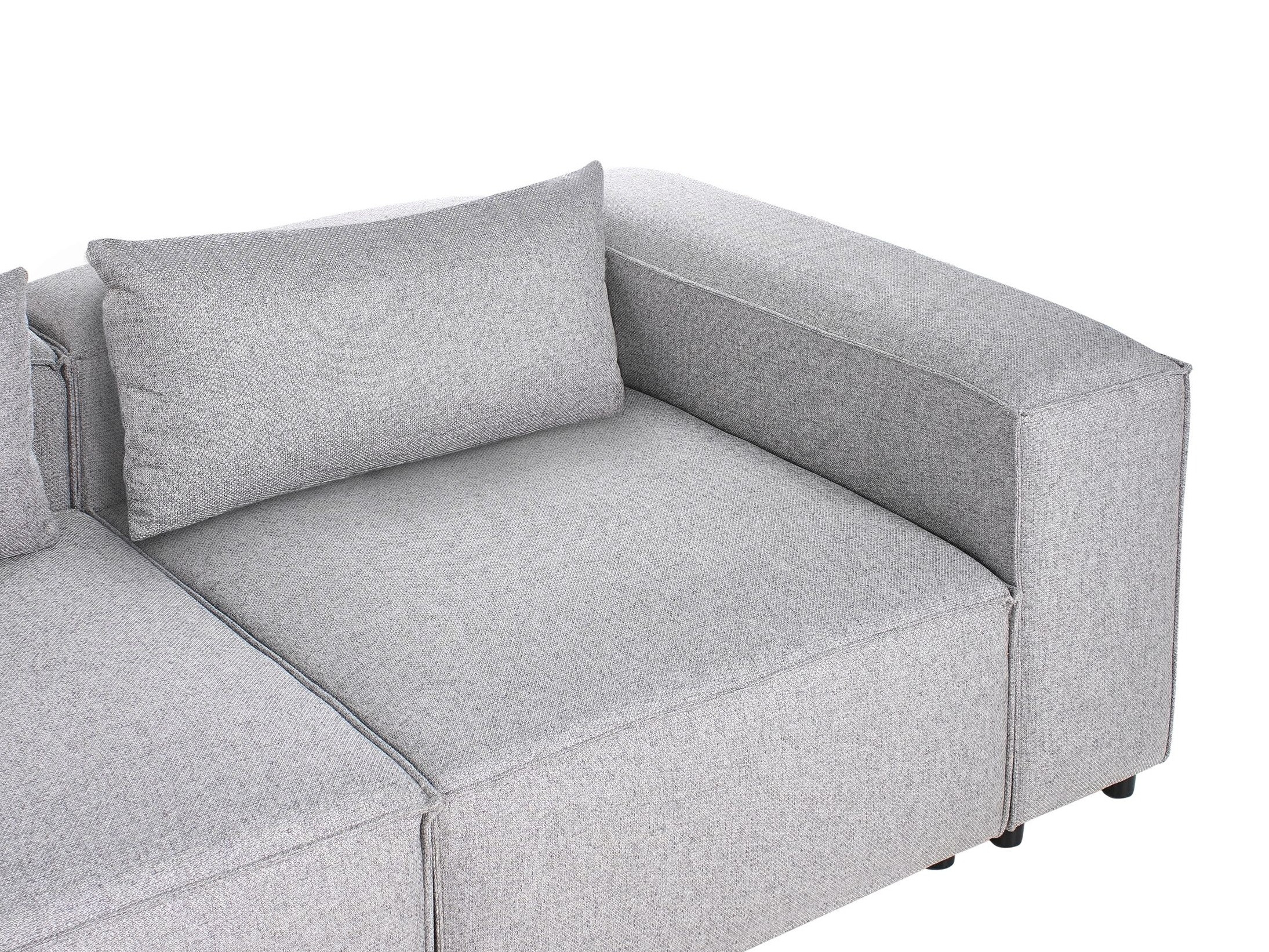 Moduļu stūra dīvāns Avialu 100 (Pelēks)