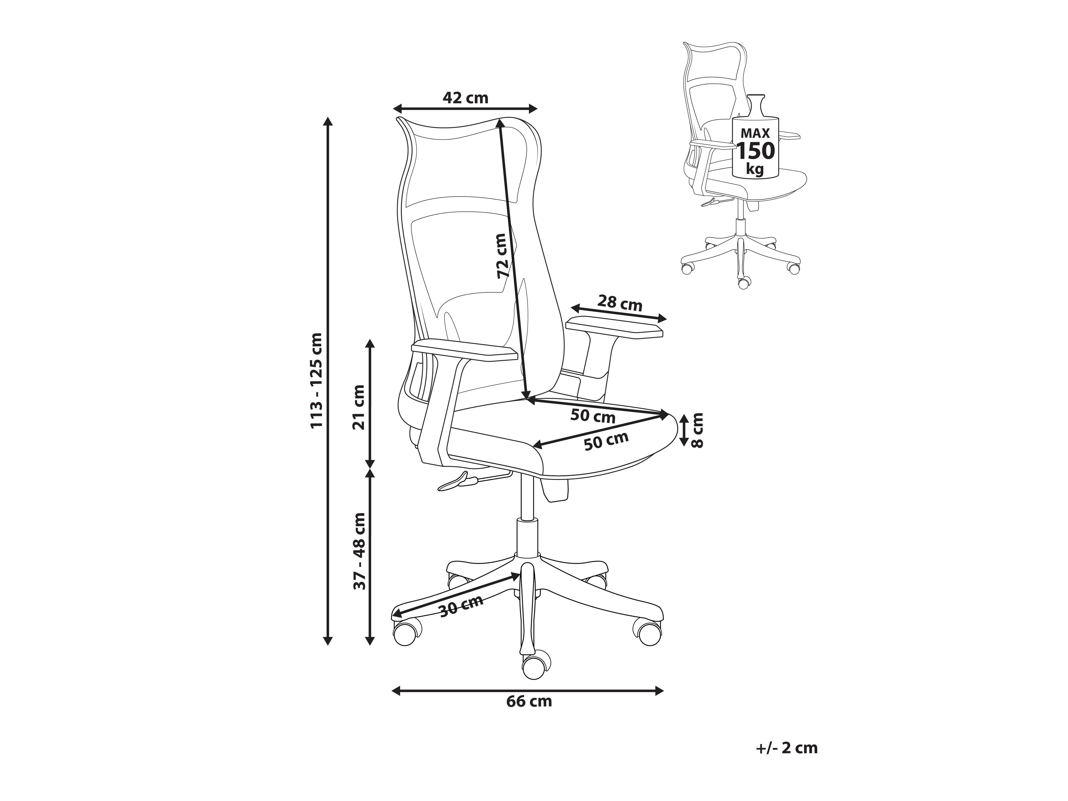 Biroja krēsls Berwyn 2939 (Zaļš + Pelēks)