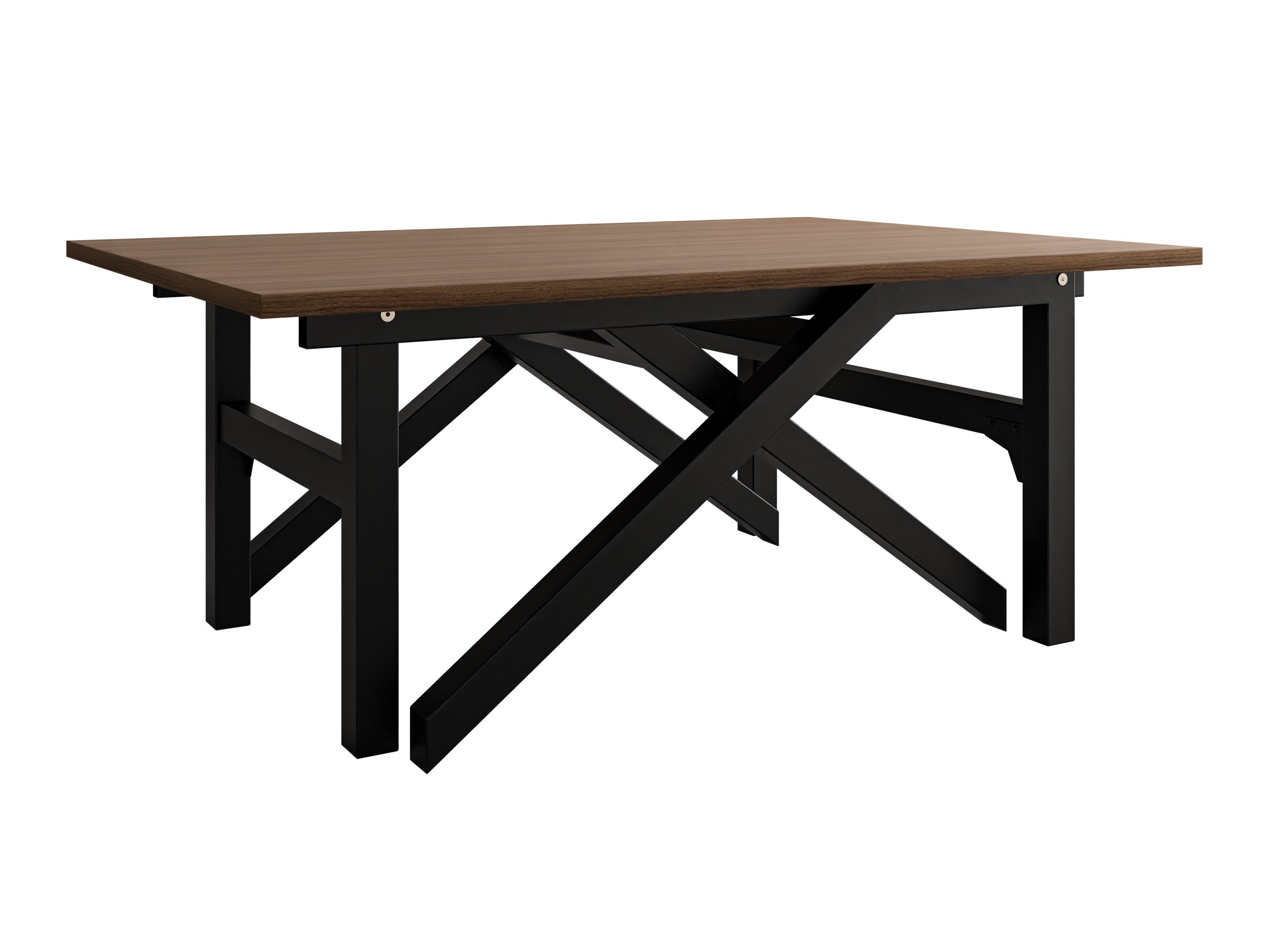 Žurnālu galdiņš transformeris Oswego 151 (Riekstkoks + Melns)