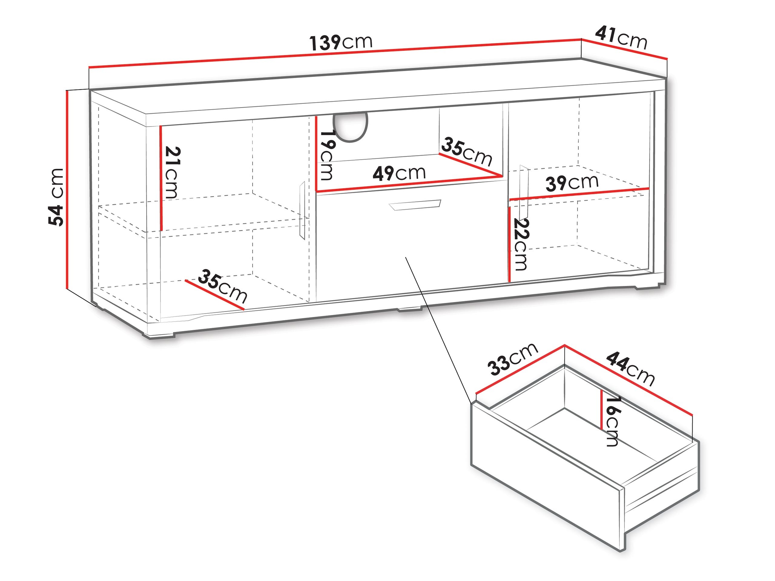 TV galds Elisale 105