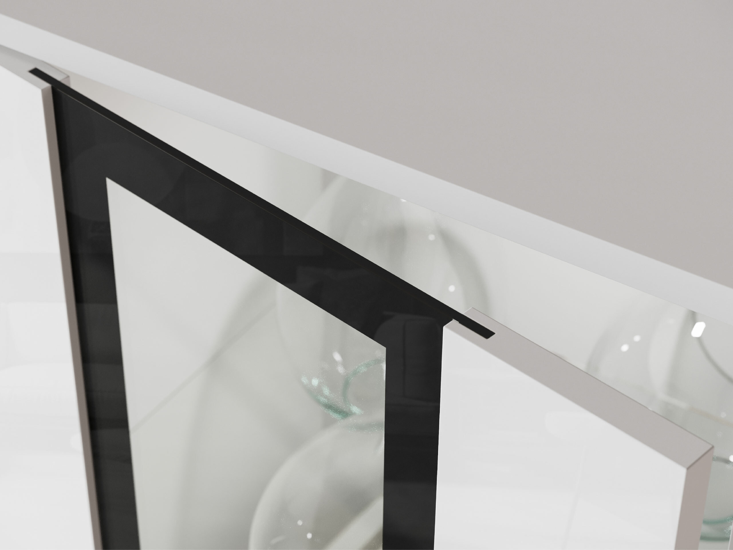 Viesistabas komplekts Torcame 103 (Balts + Glancēts balts)