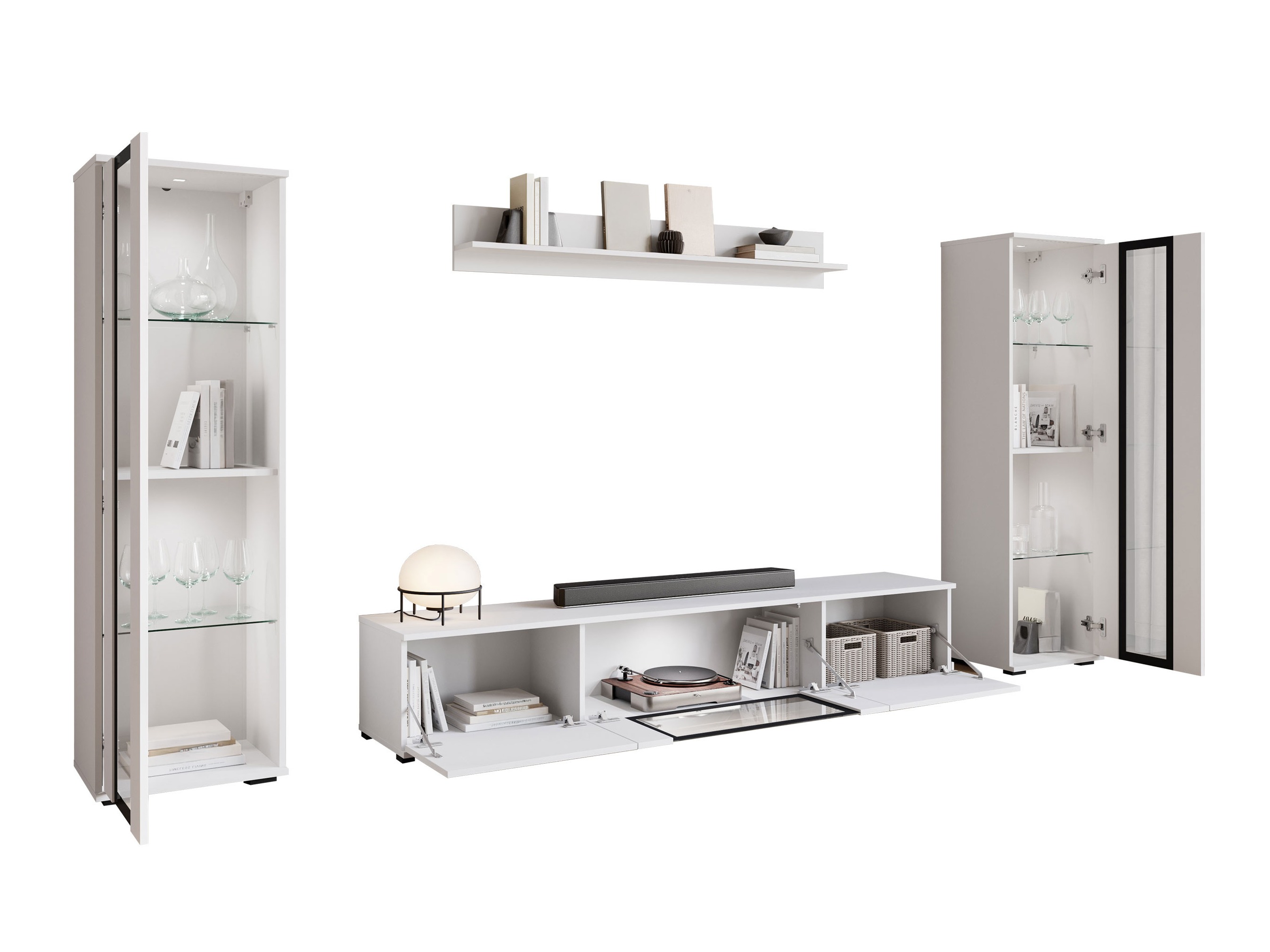 Viesistabas komplekts Torcame 103 (Melns)