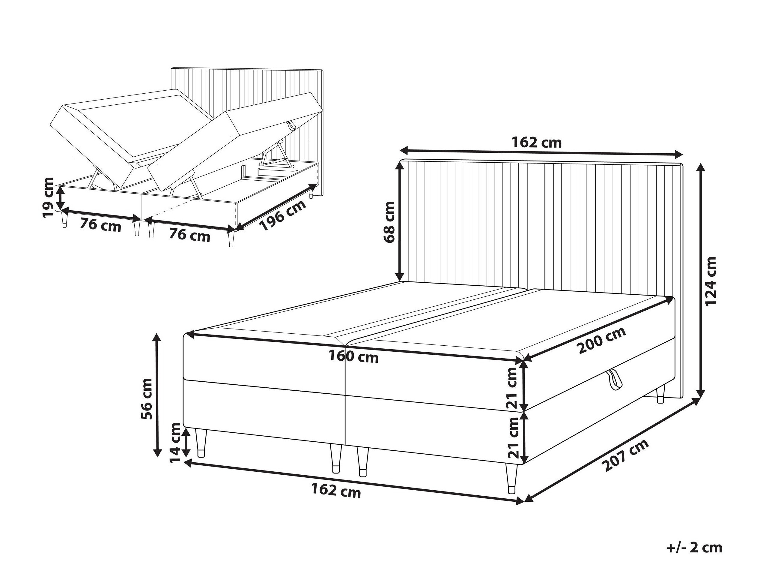 Kontinentālā gulta Berwyn 2969 (Taupe)