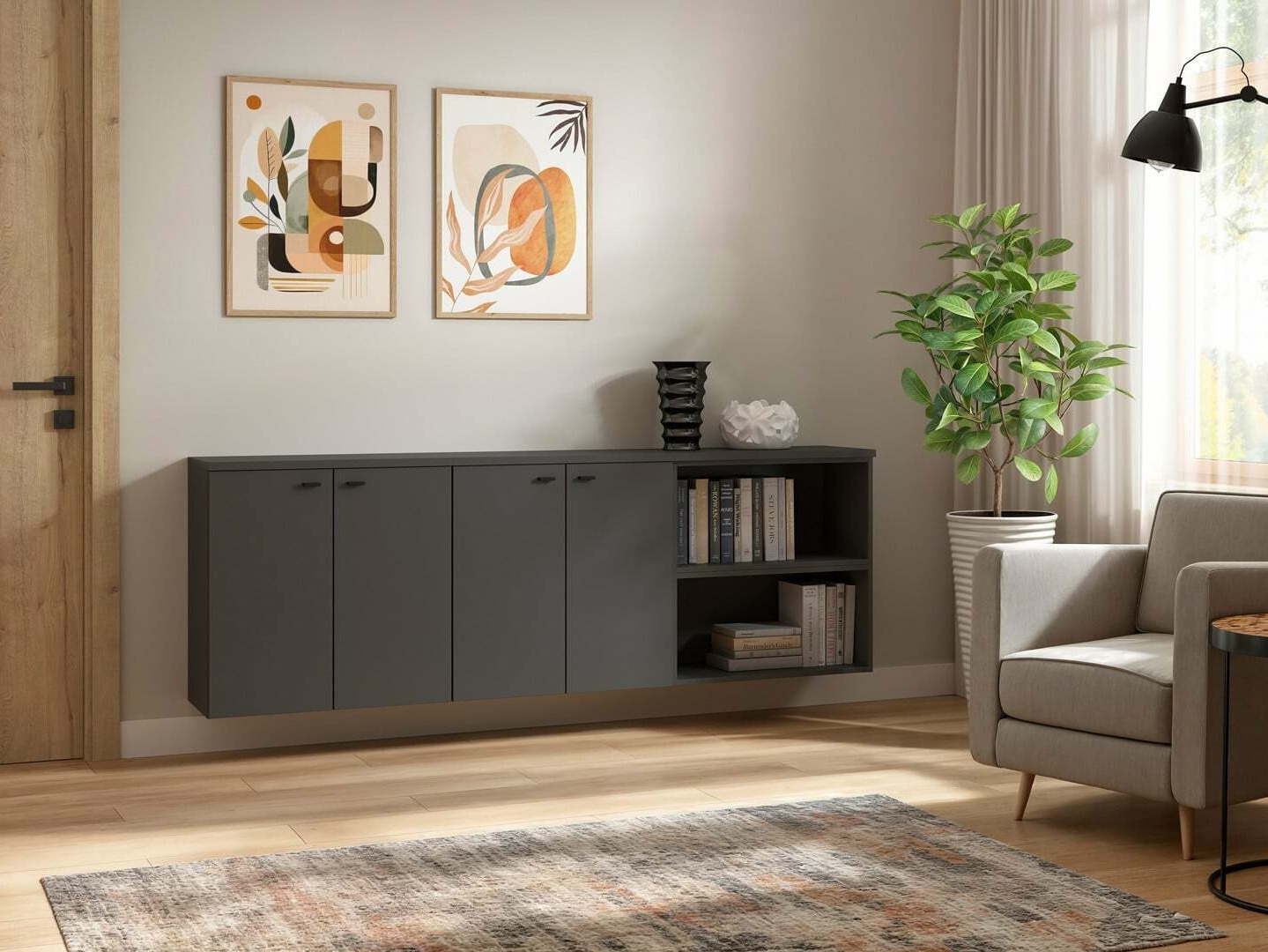 Plaukts Merciru 106 (Grafīts)