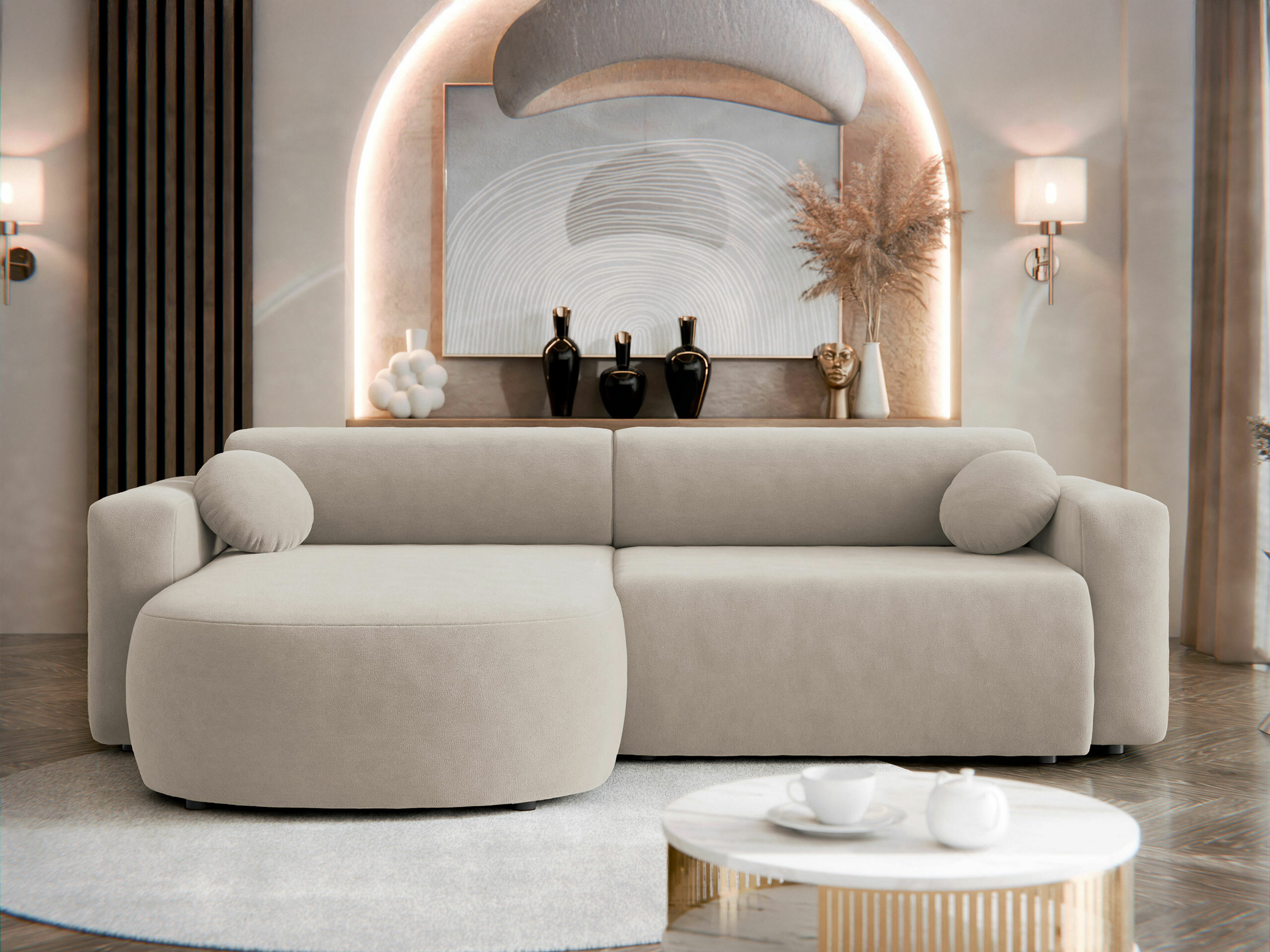 Stūra dīvāns Comfivo Pullus (Velo 623)