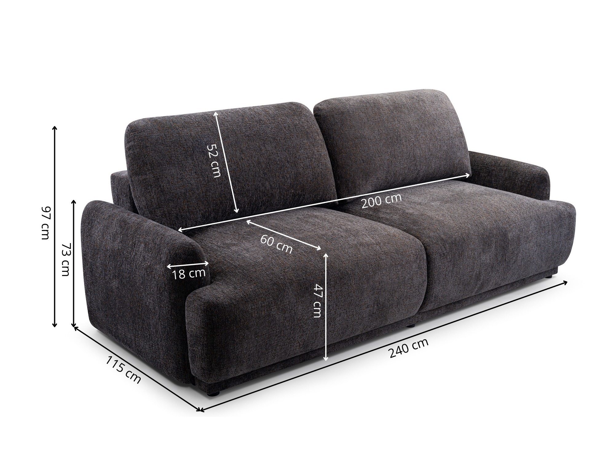Dīvāns gulta Lufkin 113 (Bello 15)