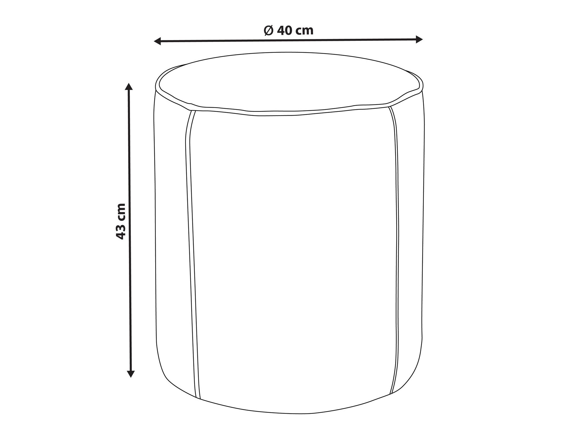 Pufs Berwyn 3001 (Taupe)