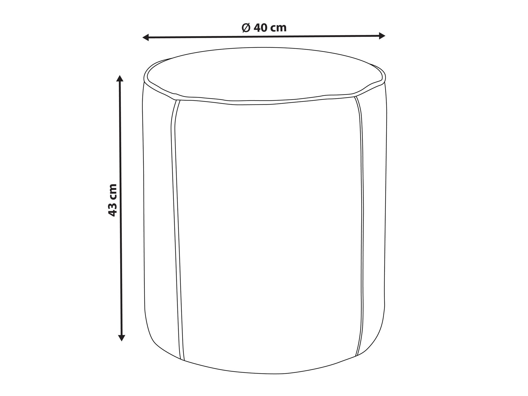 Pufs Berwyn 3001 (Tumši rozā)