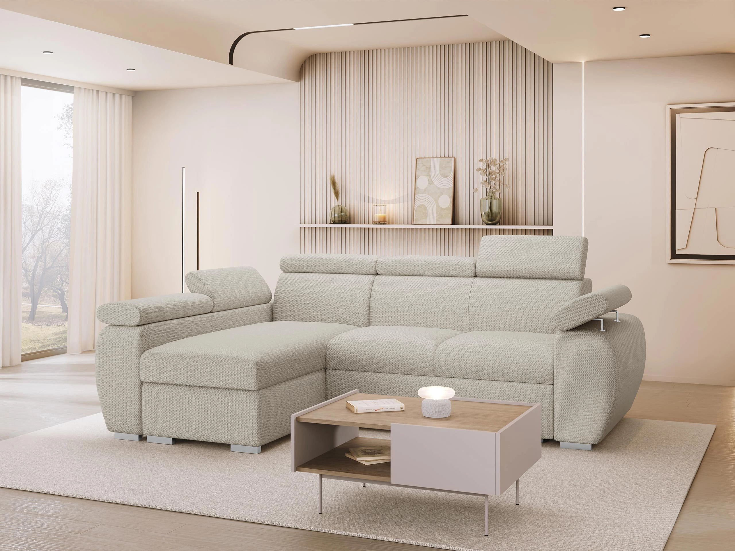 Stūra dīvāns Columbus 132 (Aragon 03)