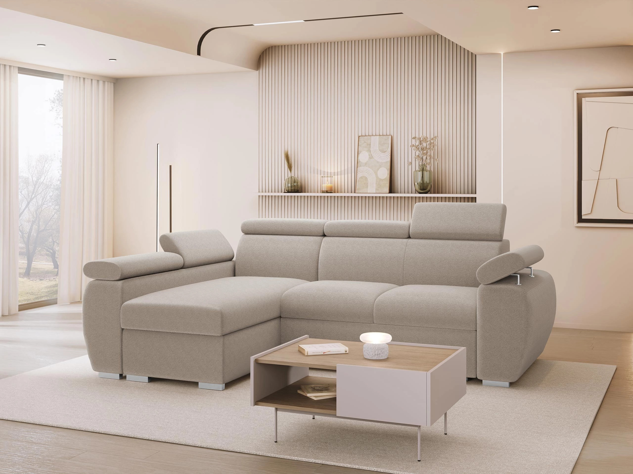 Stūra dīvāns Columbus 132 (Paros 2)