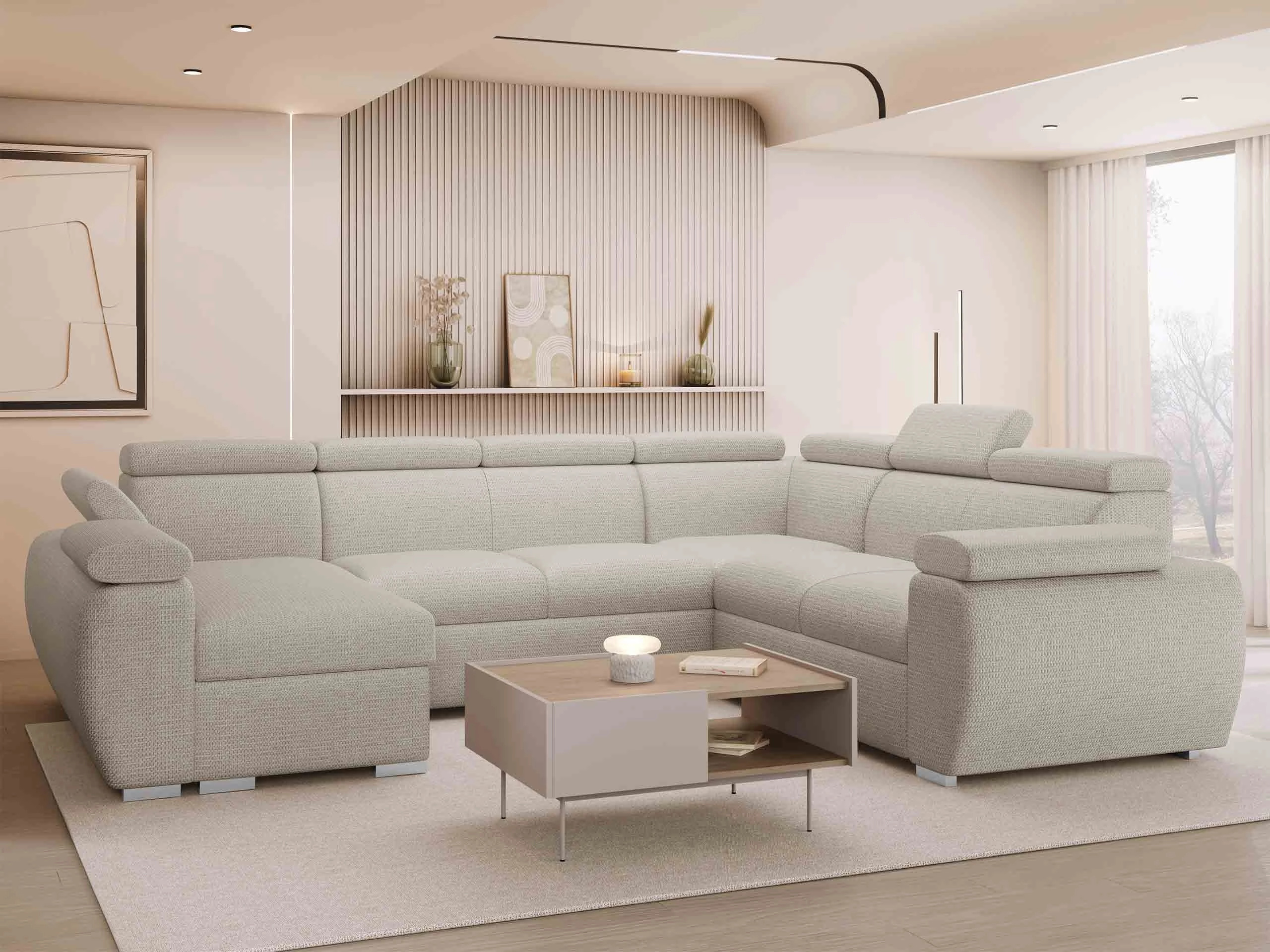 Stūra dīvāns Columbus 214 (Aragon 03)