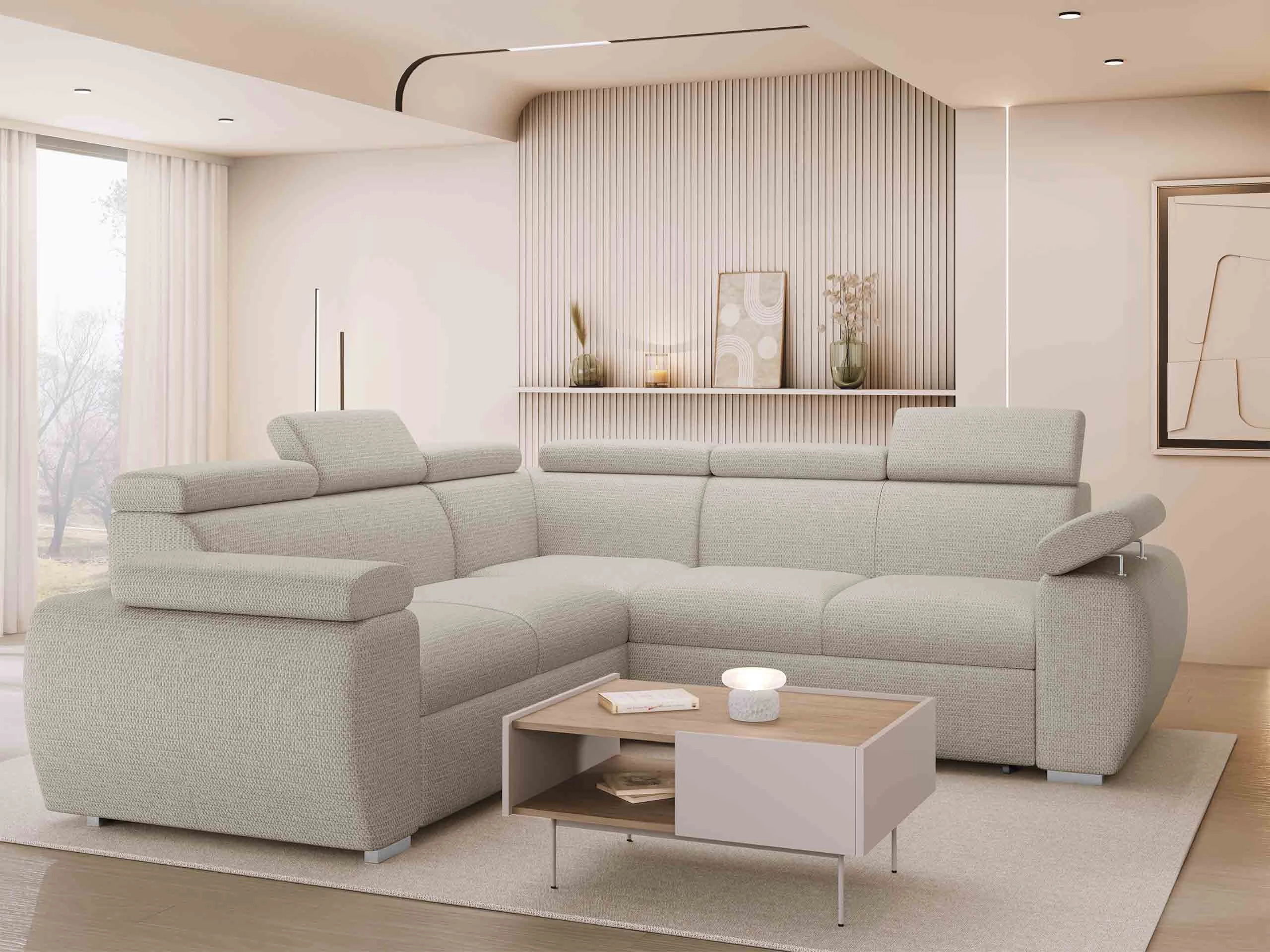 Stūra dīvāns Columbus 215 (Aragon 03)