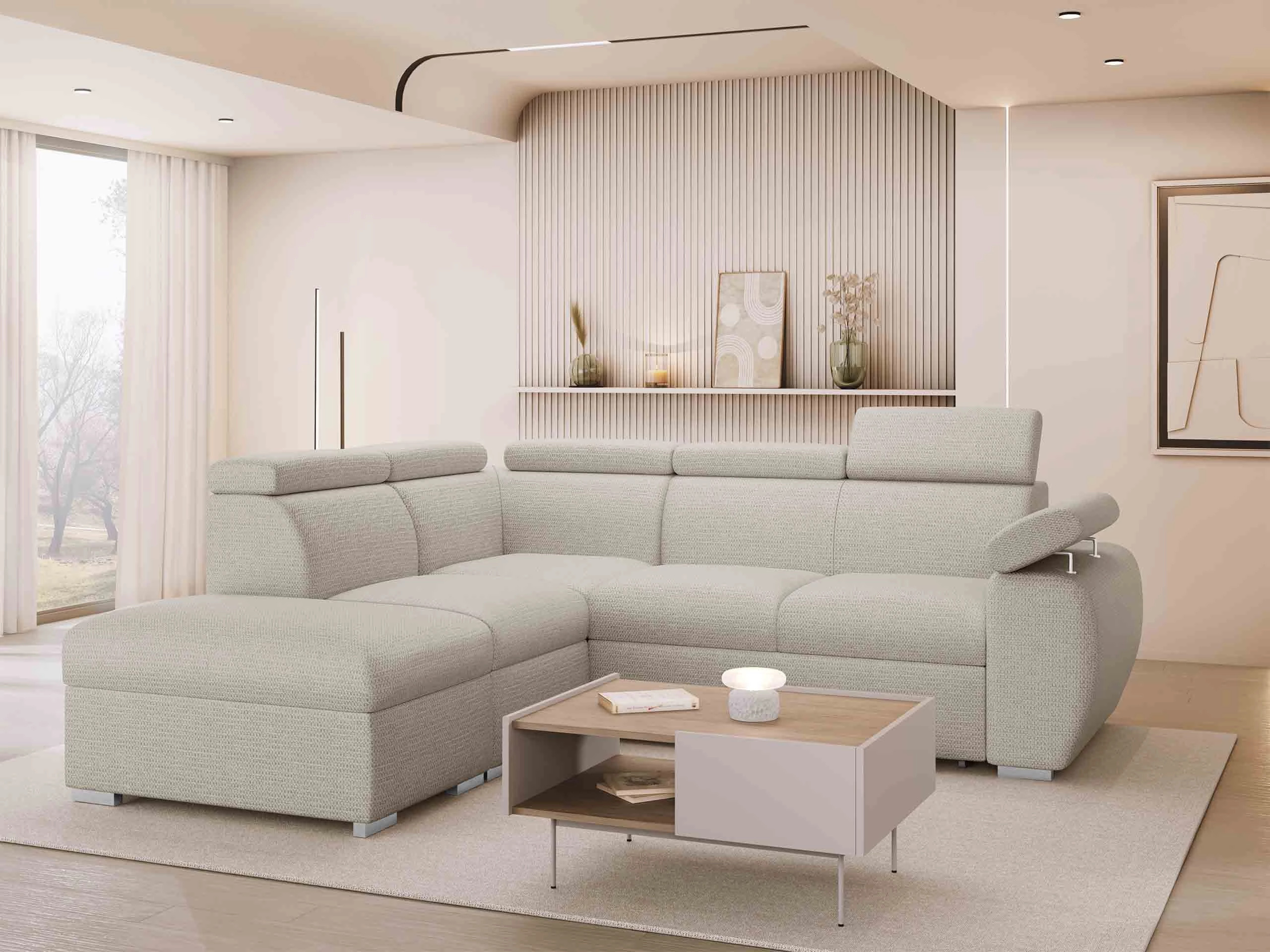 Stūra dīvāns Columbus 228 (Aragon 03)