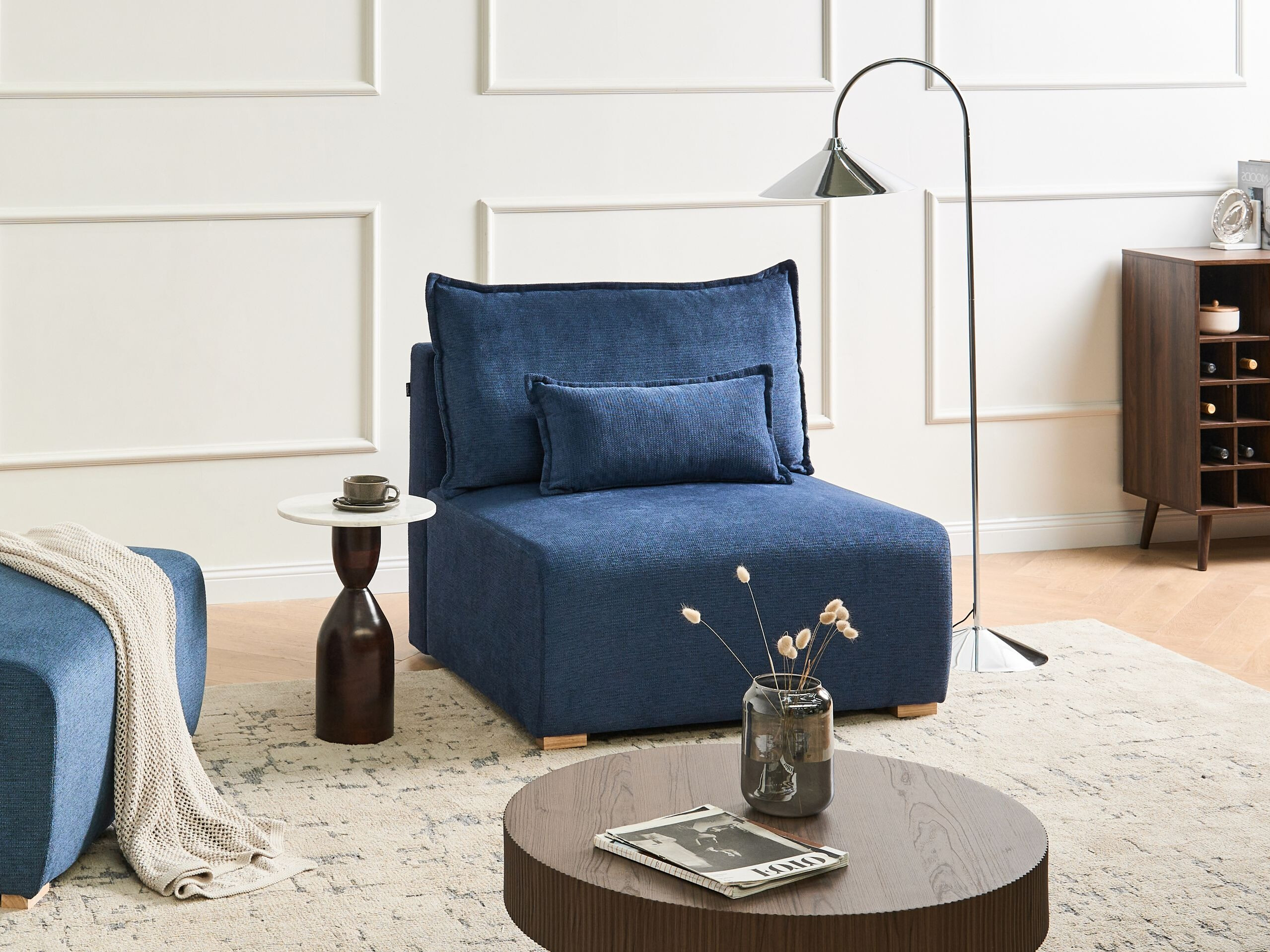 Moduļu krēsls Berwyn 3018 (Zils)