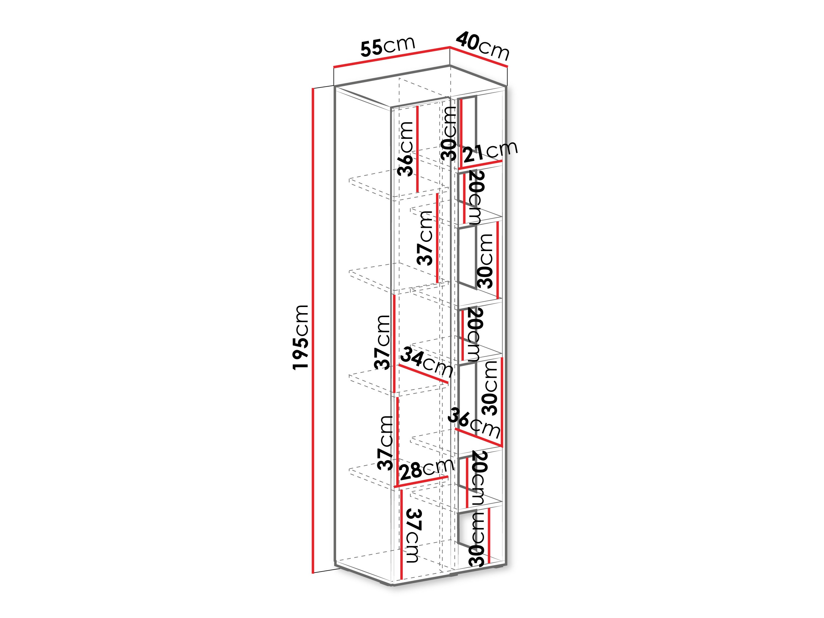 Plaukts Fiosono 103 (Putekļaini zaļa + Ozols)