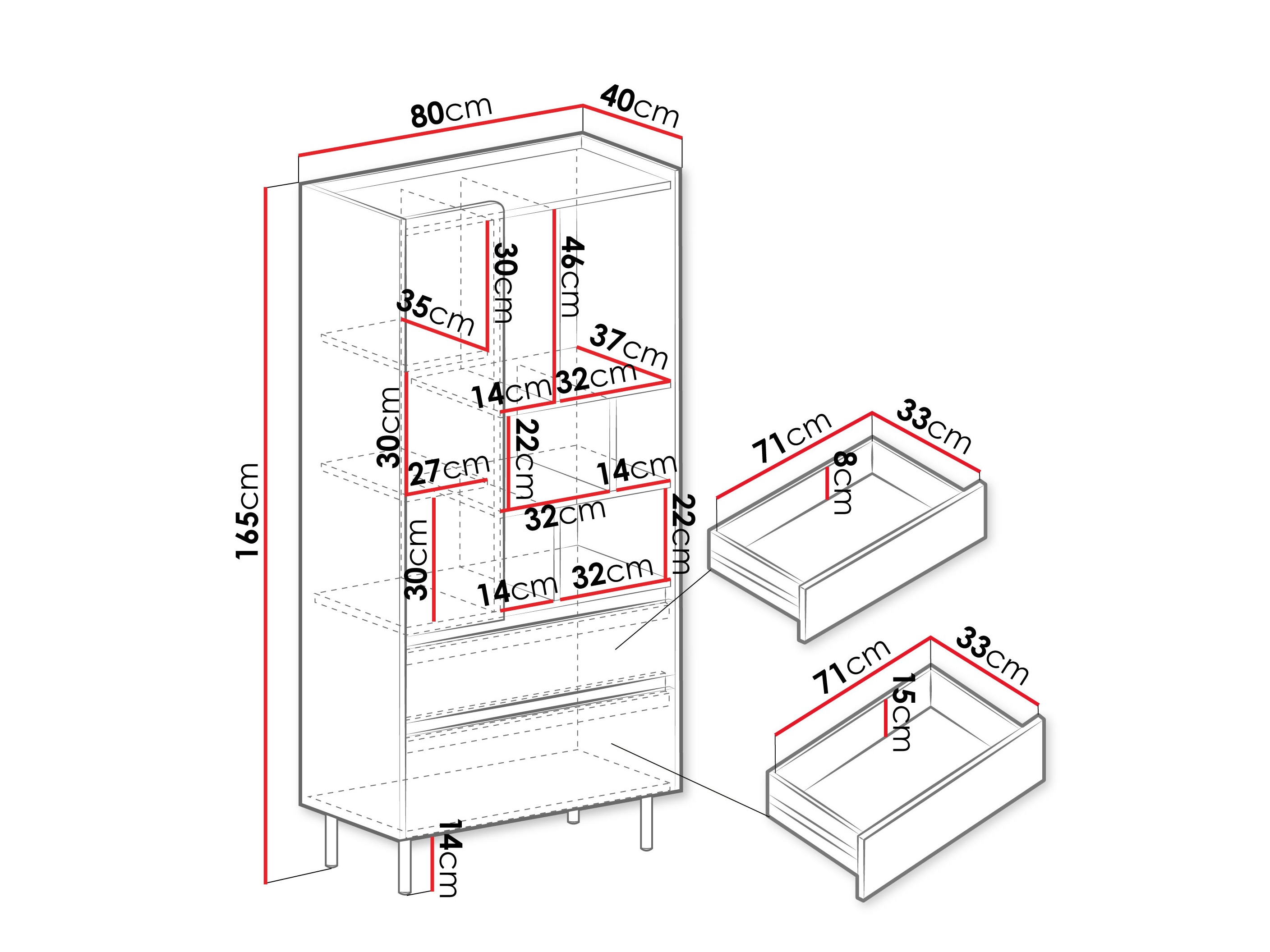 Plaukts Fiosono 105 (Eikalipts + Ozols)