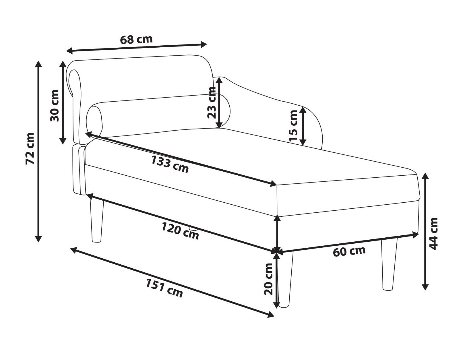Kušete Berwyn 3019 (Balts)