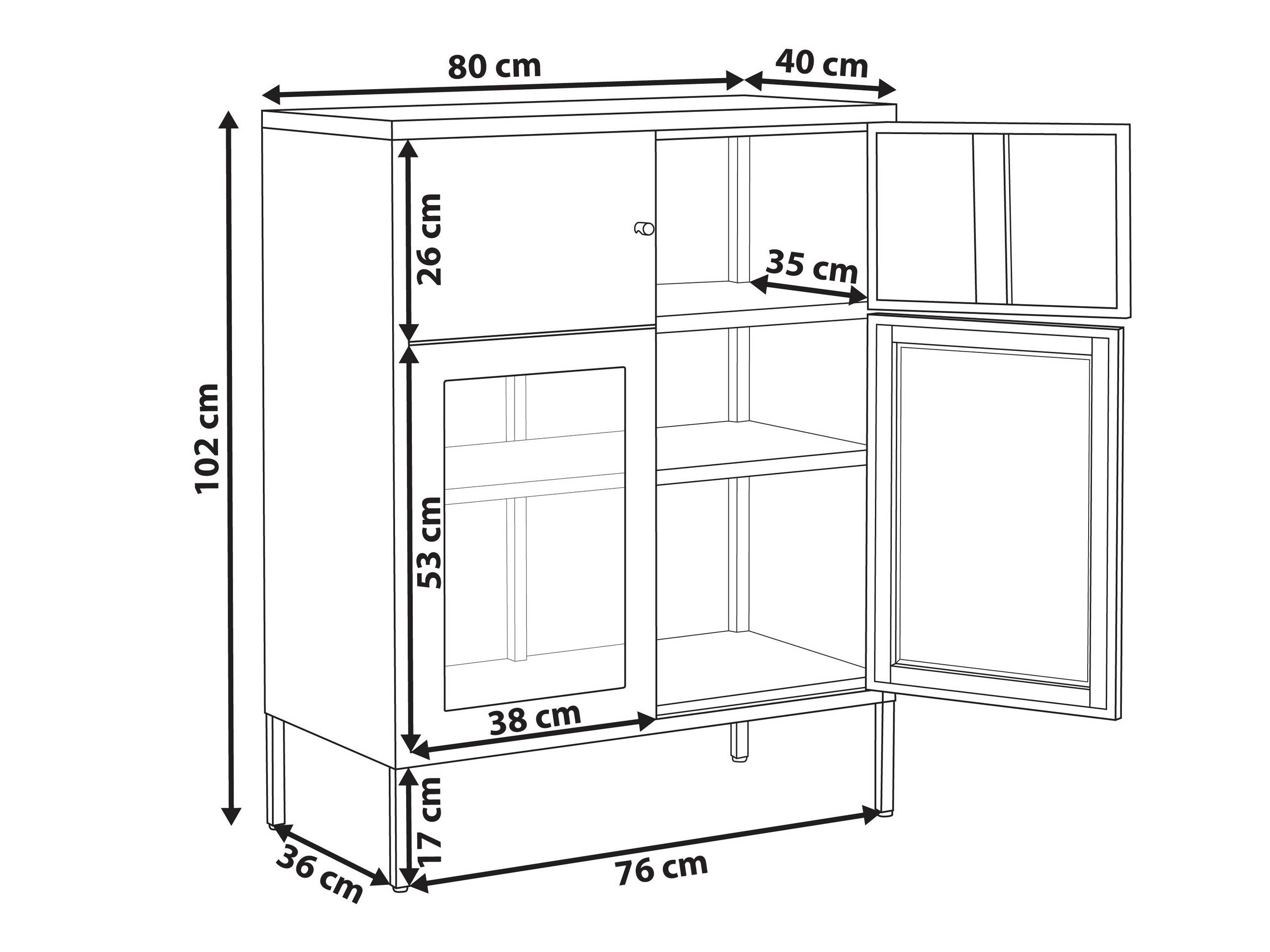Skapis Berwyn 2992 (Balts)