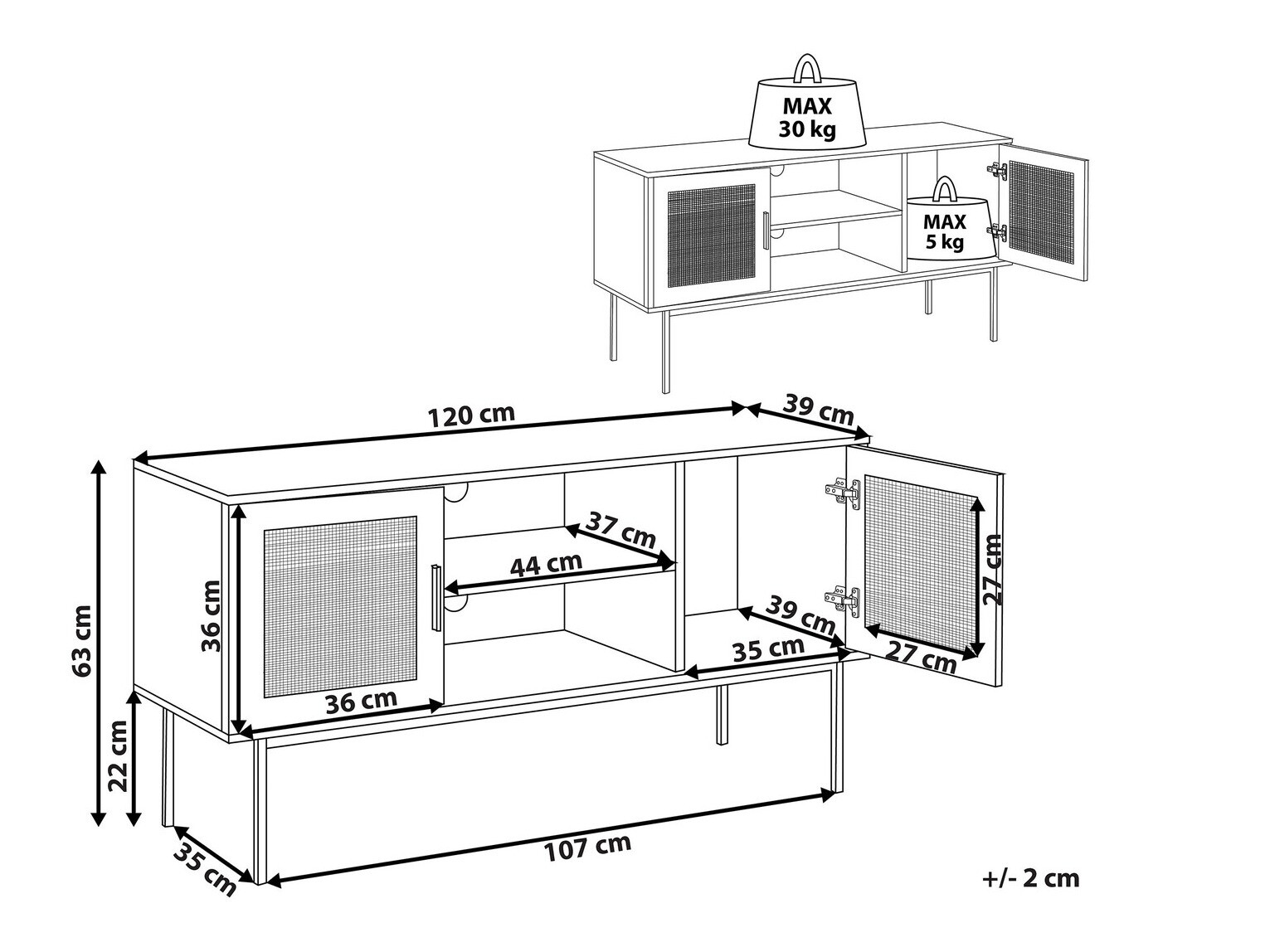 TV galds Levfelu 108