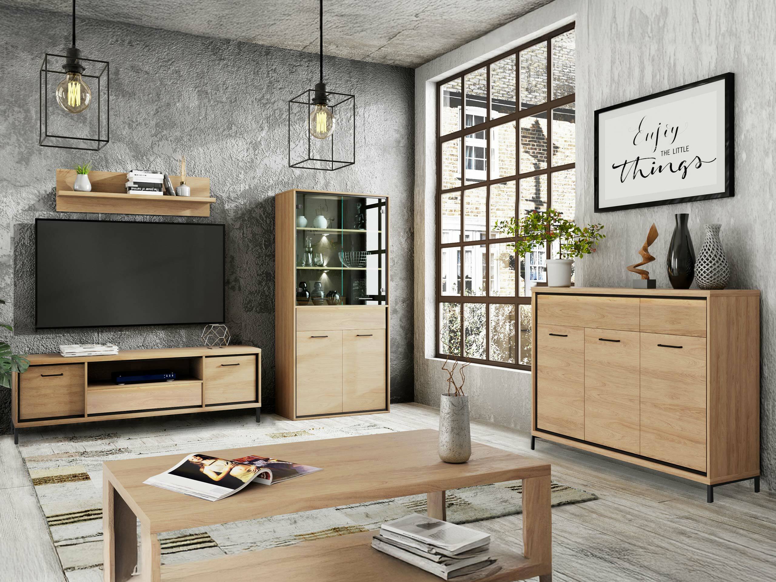 Viesistabas komplekts Etrmoni 118 (Gaišs koks)