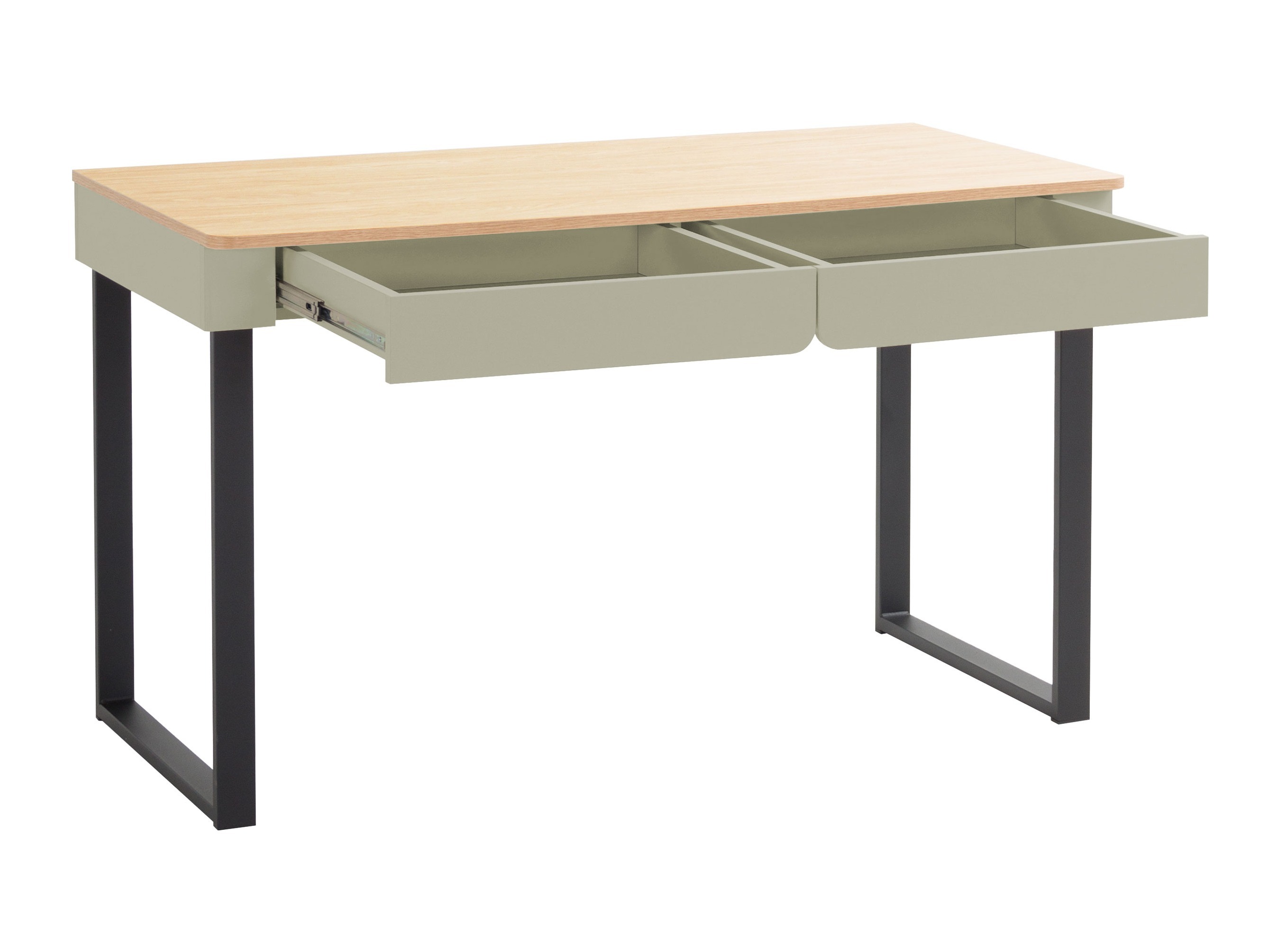 Mēbeļu komplekts Fiosono 114 (Putekļaini zaļa + Ozols)