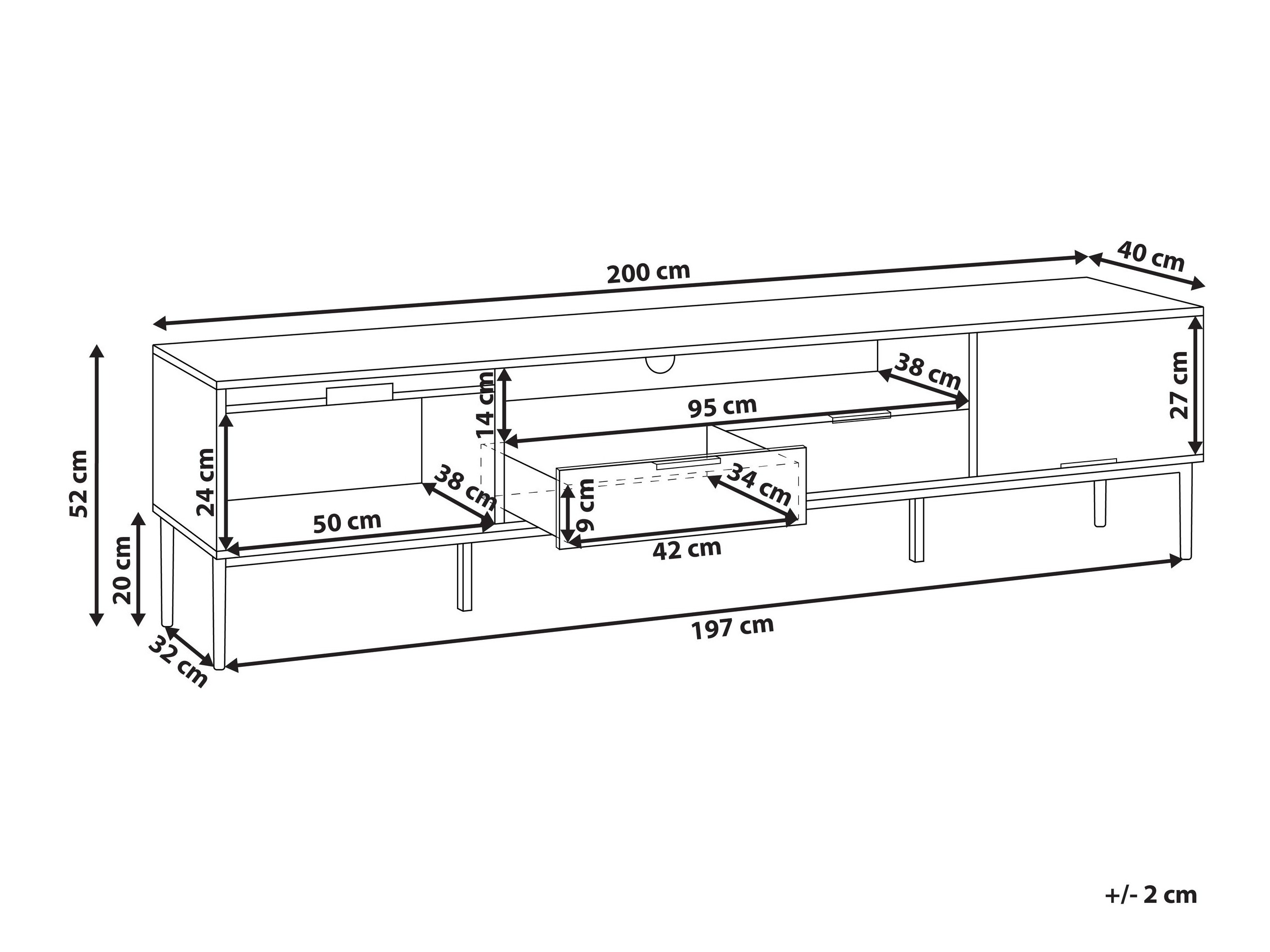 TV galds Berwyn 3025