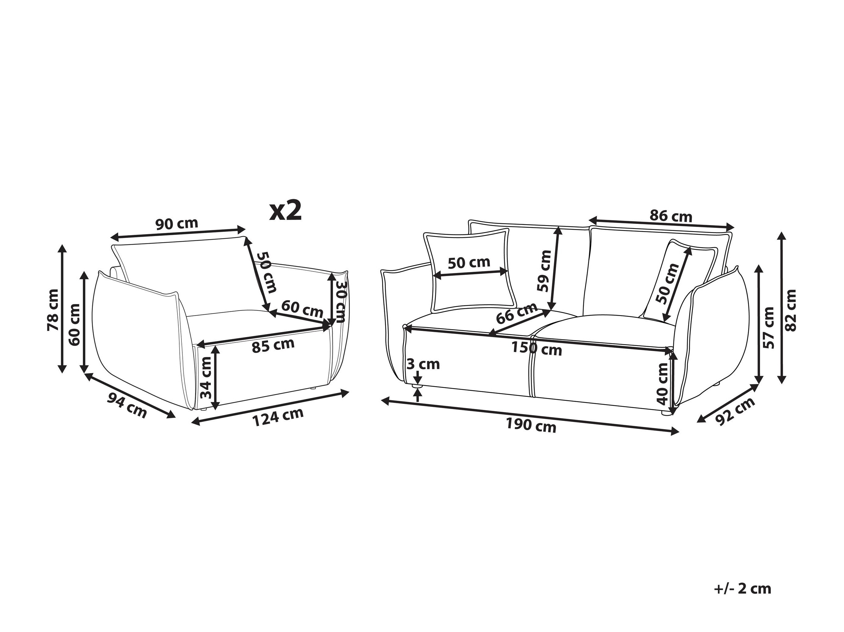 Mīksto mēbeļu komplekts Berwyn 3024 (Gaiši zaļa)